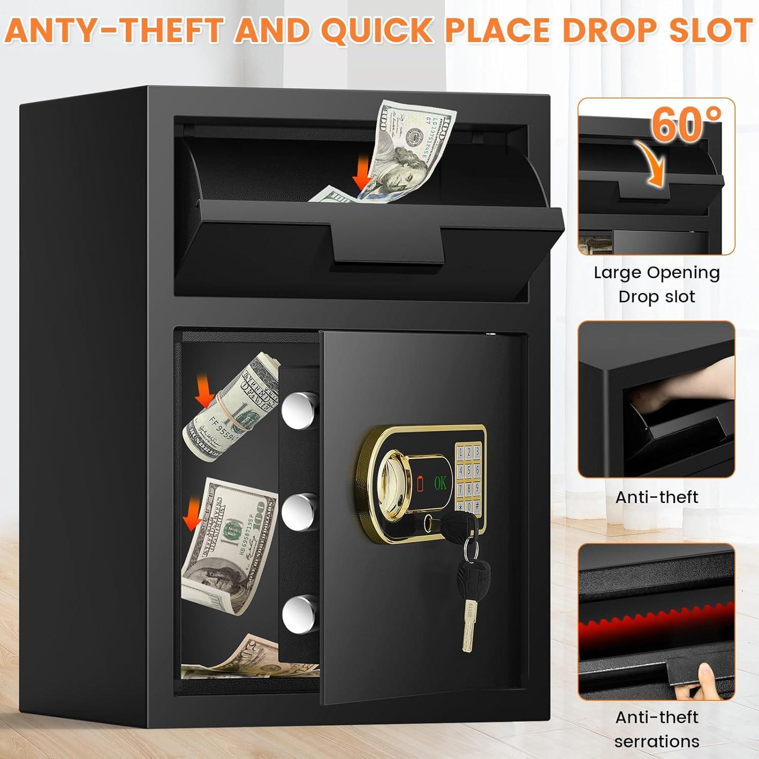 Caja de Seguridad Antirrobo Tiskgg 2.8 Pies Cúbicos con Ranura