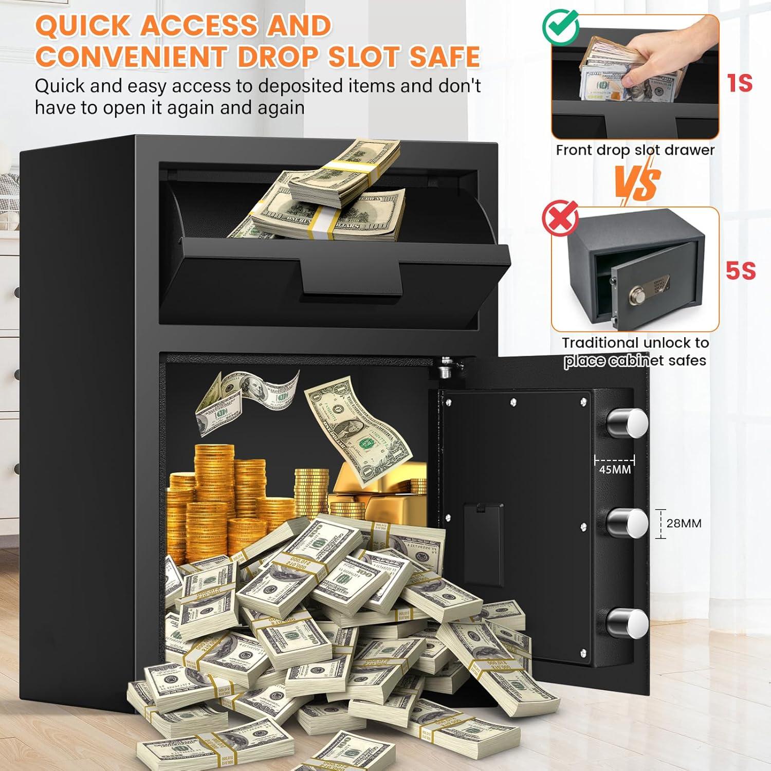 Caja de Seguridad Antirrobo Tiskgg 2.8 Pies Cúbicos con Ranura