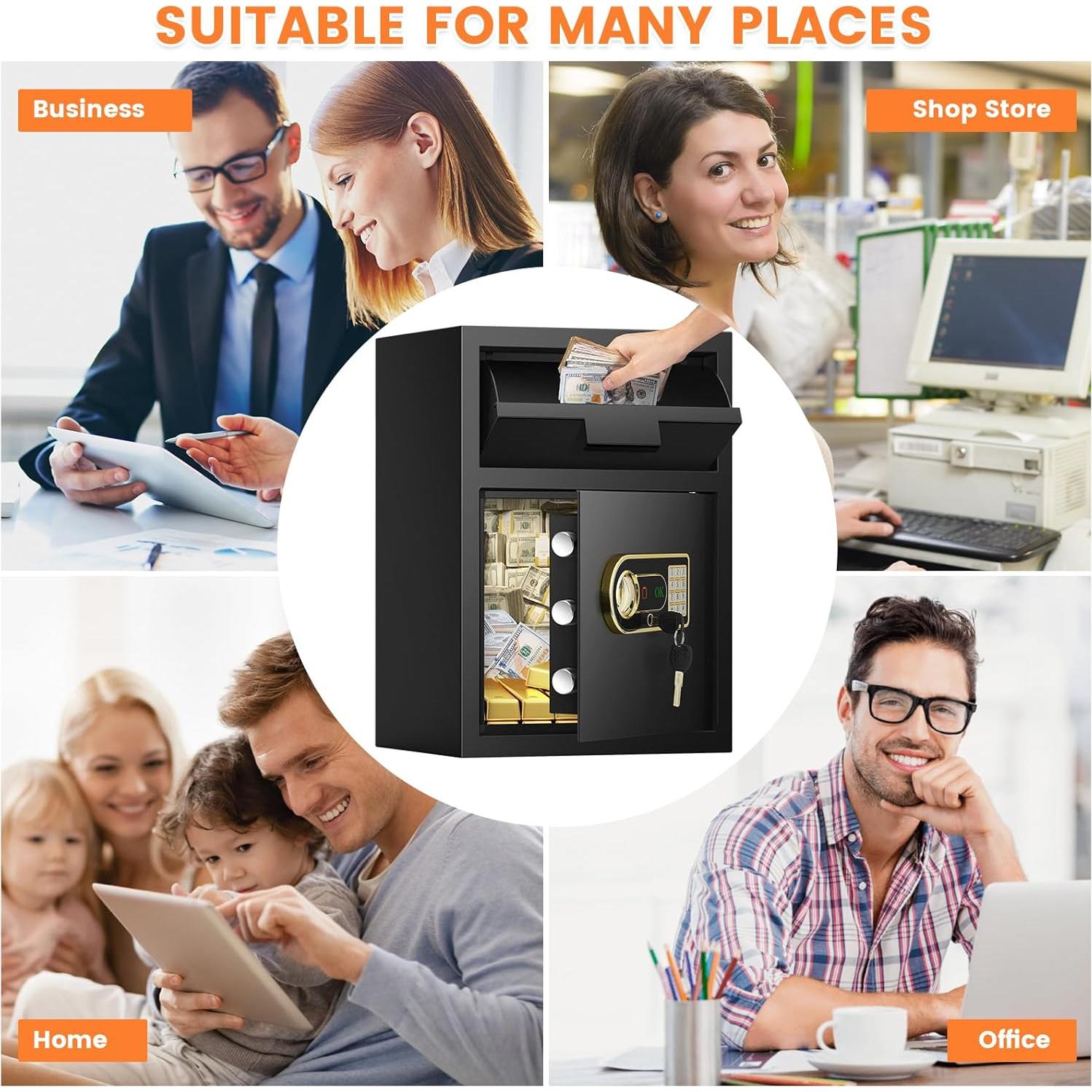 Caja de Seguridad Antirrobo Tiskgg 2.8 Pies Cúbicos con Ranura