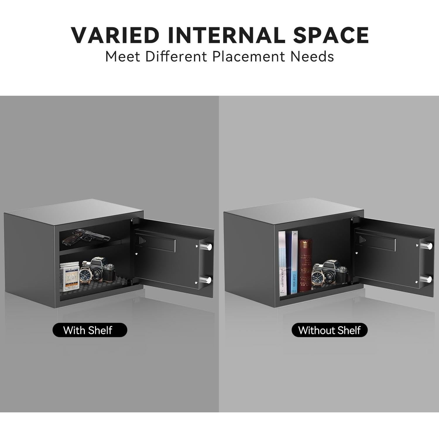 Caja Fuerte Biométrica KAPUCI 0.78 Pies³ con Pantalla Táctil