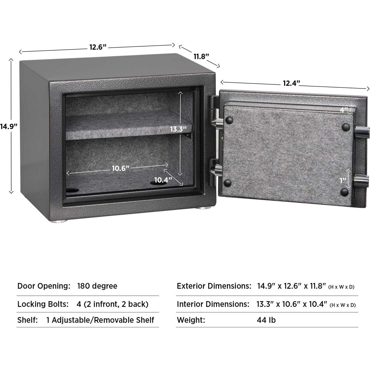 Caja Fuerte ISLANDSAFE 1.29 Pies Cúbicos a Prueba de Fuego
