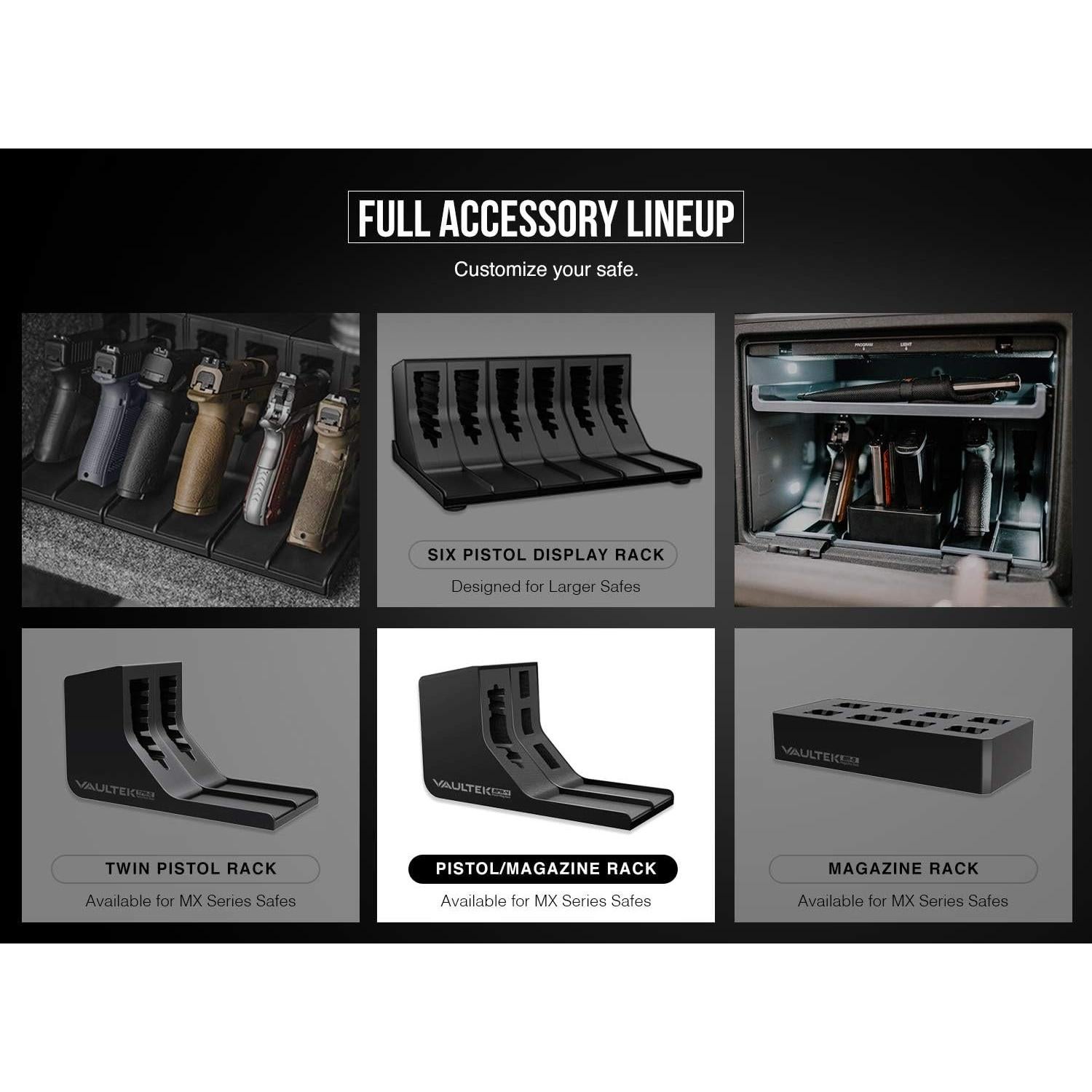 Soporte Modular para Pistolas VAULTEK - Almacenamiento Vertical