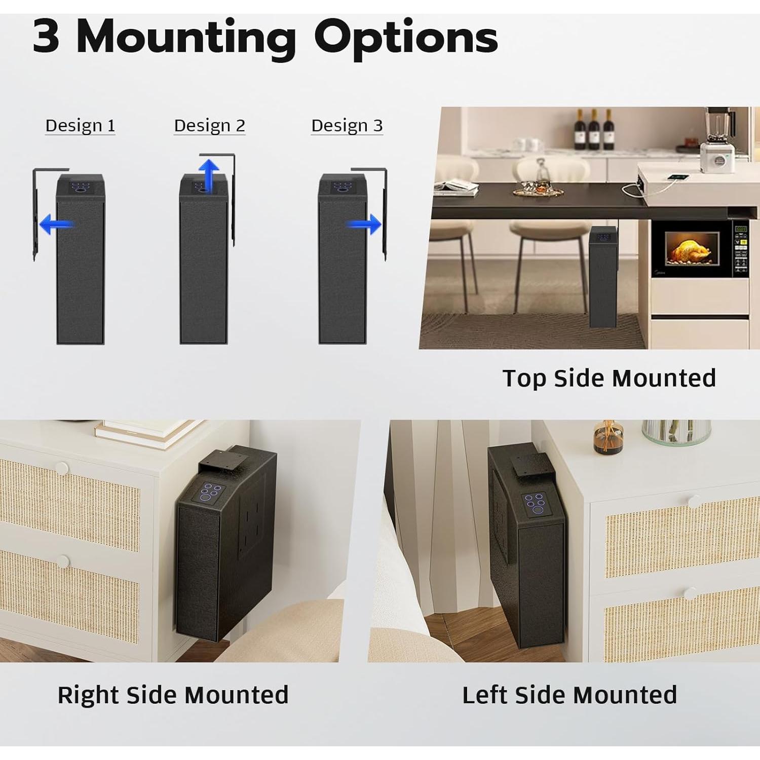 Caja Fuerte Biométrica Oarlike para Pistola con Acceso Rápido