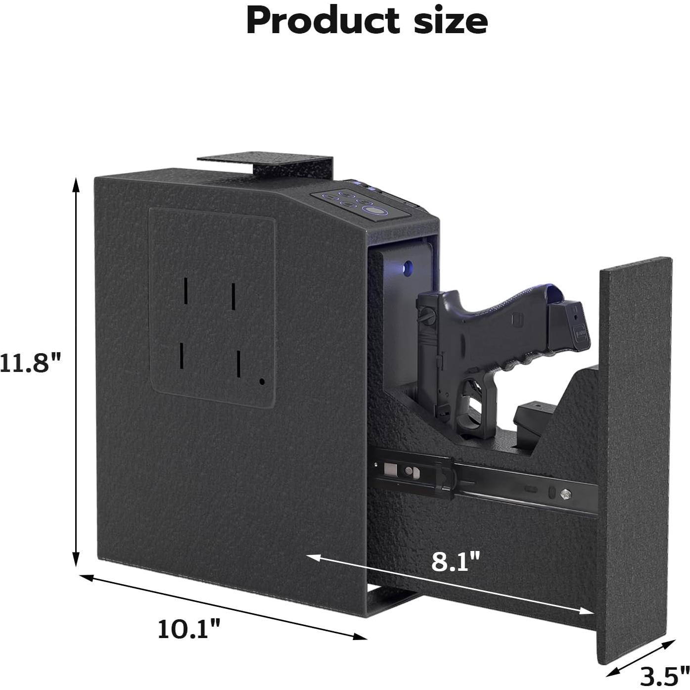 Caja Fuerte Biométrica Oarlike para Pistola con Acceso Rápido