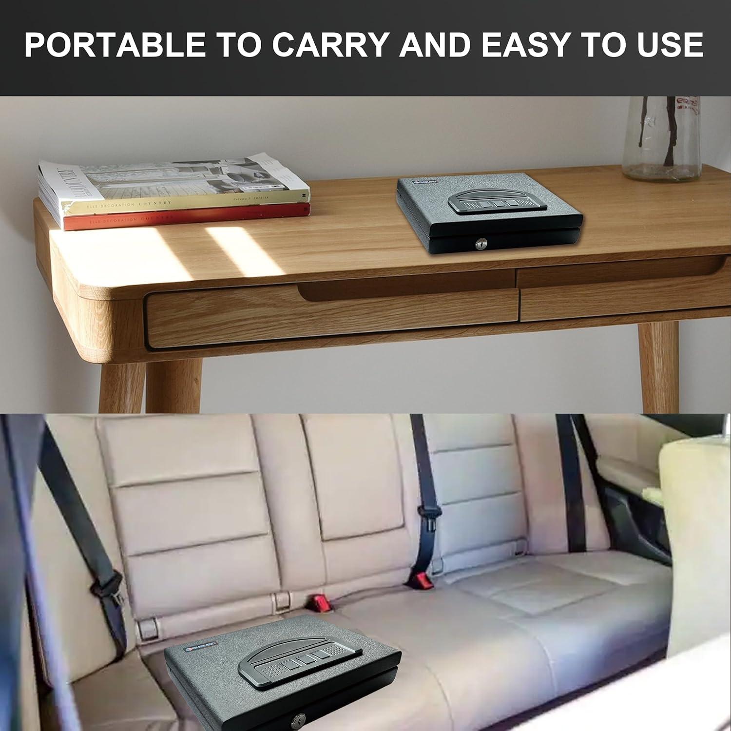 Caja Fuerte para Armas OUSURO con Teclado Digital 28.1x22x6 cm