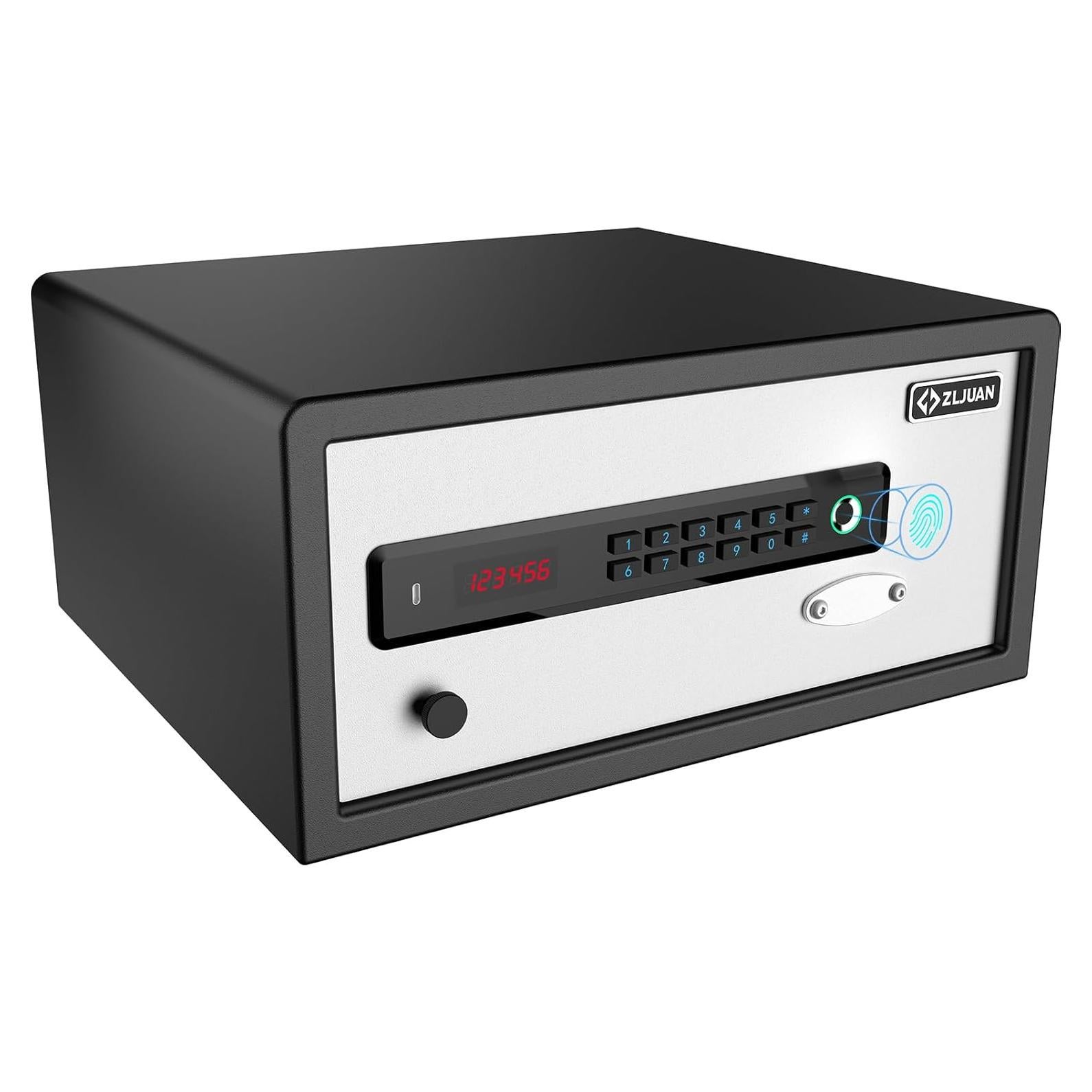 Caja Fuerte Biométrica Z ZLJUAN 1.1 Pies Cúbicos Blanca
