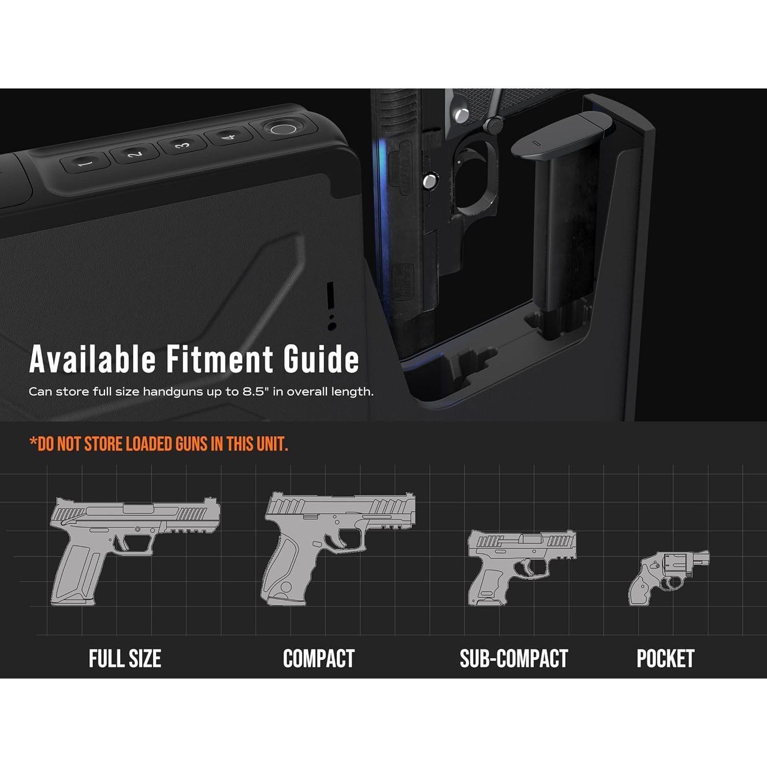 Caja Fuerte a Prueba de Fuego RPNB 36.6L con Huella Dactilar