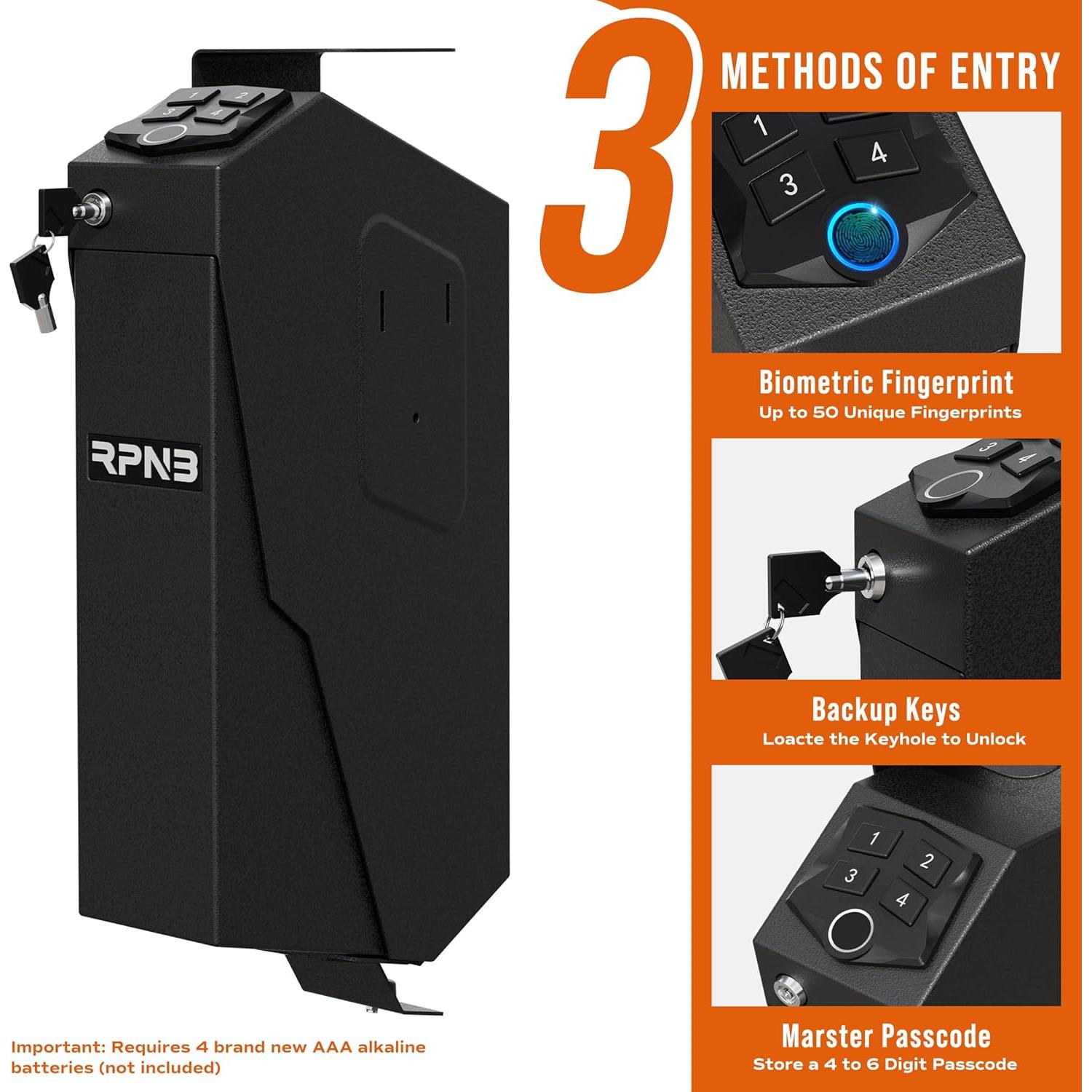 Caja Fuerte Biométrica RPNB 1.6 pies³ con Pantalla Táctil