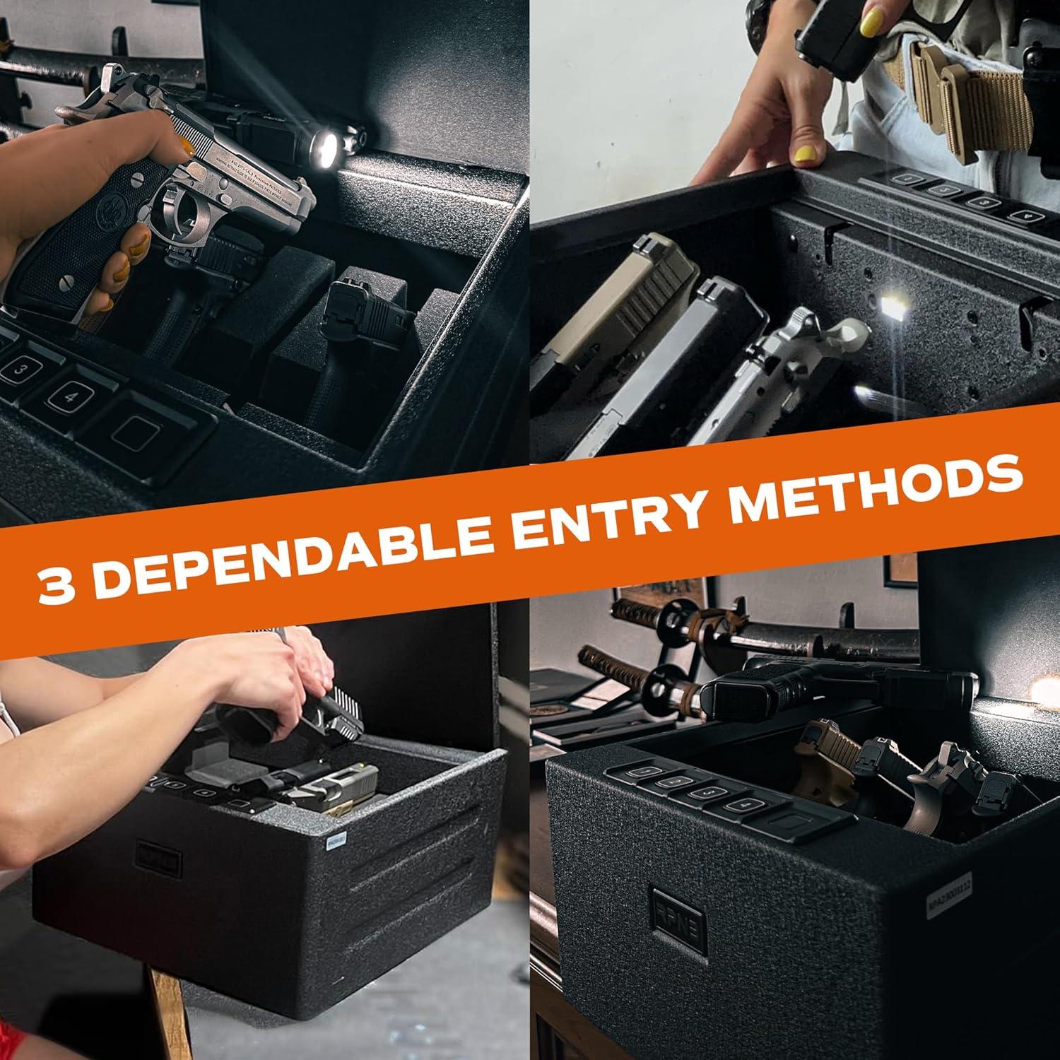 Caja Fuerte a Prueba de Fuego RPNB 1.29 pies³ con Huella Biométrica