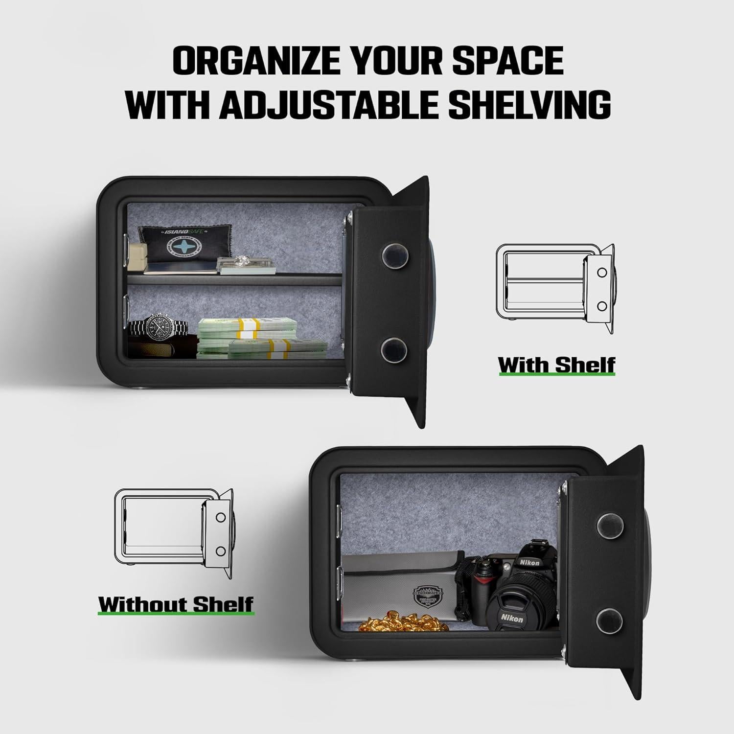 Caja Fuerte Digital ISLANDSAFE 1.0 Pies Cúbicos Negra