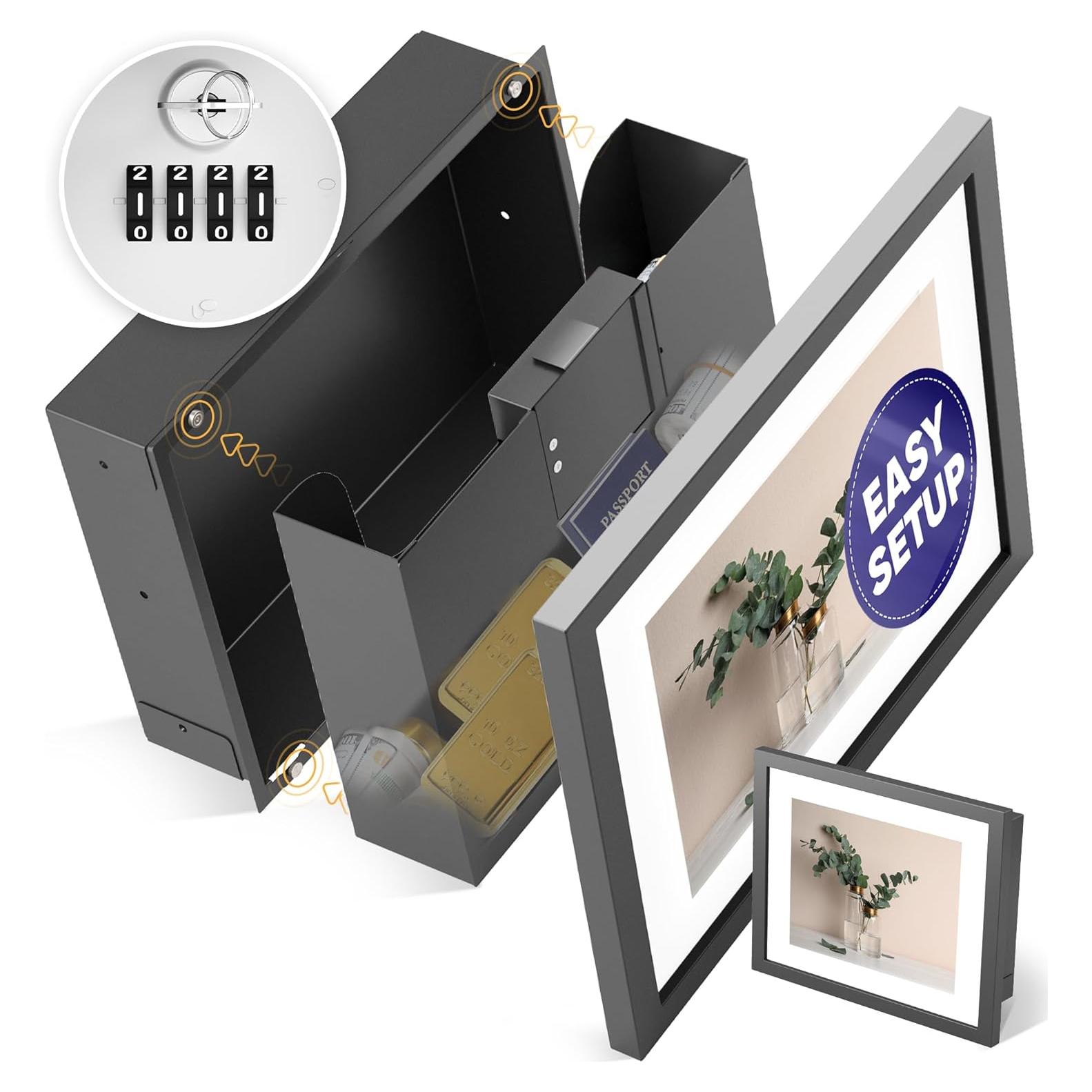 Caja Fuerte Oculta de Pared Elder Welder | 6,56 L | Cerradura de Combinación