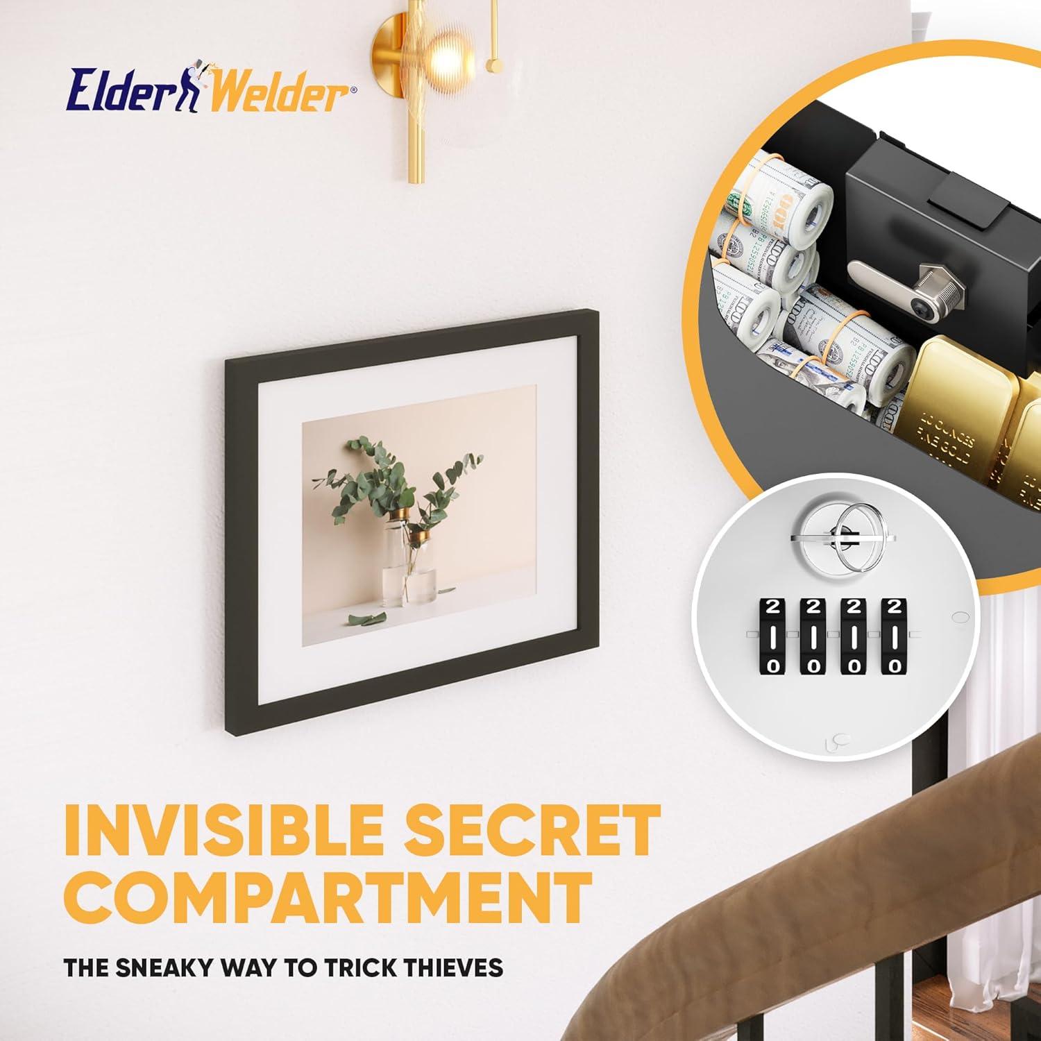 Caja Fuerte Oculta de Pared Elder Welder | 6,56 L | Cerradura de Combinación