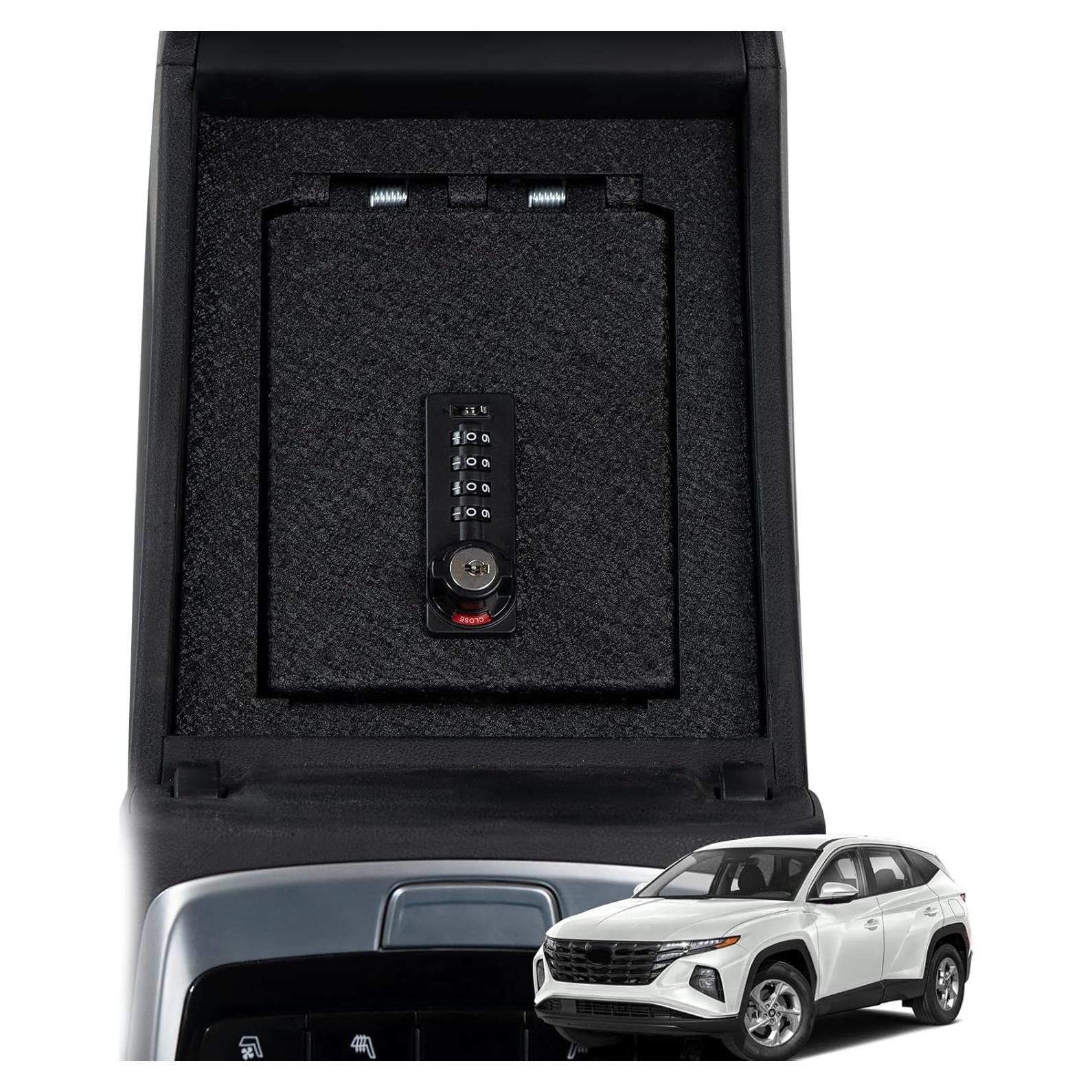 Caja Fuerte de Consola Central TUOJUE para Hyundai Tucson/Santa Cruz 2022-2024