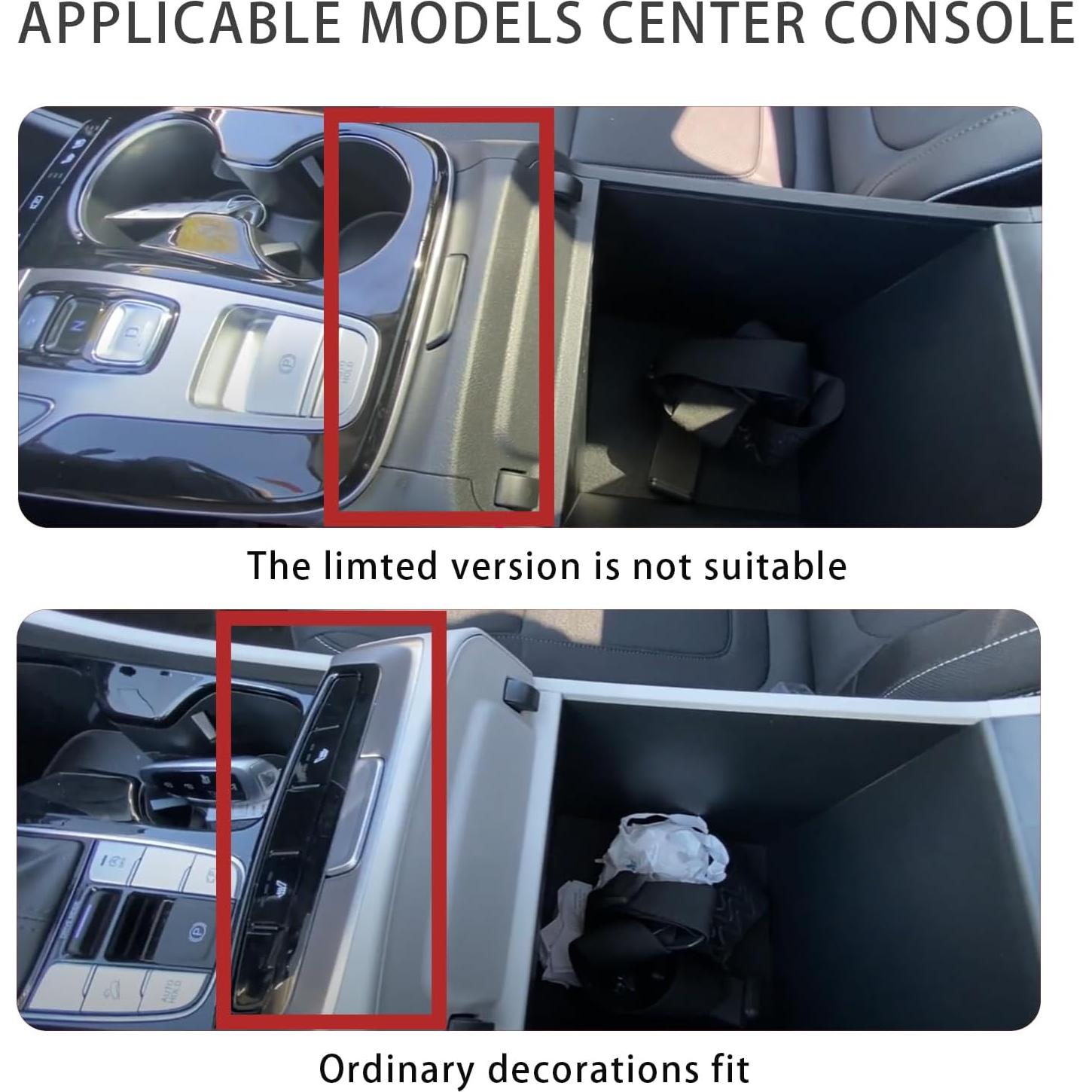 Caja Fuerte de Consola Central TUOJUE para Hyundai Tucson/Santa Cruz 2022-2024