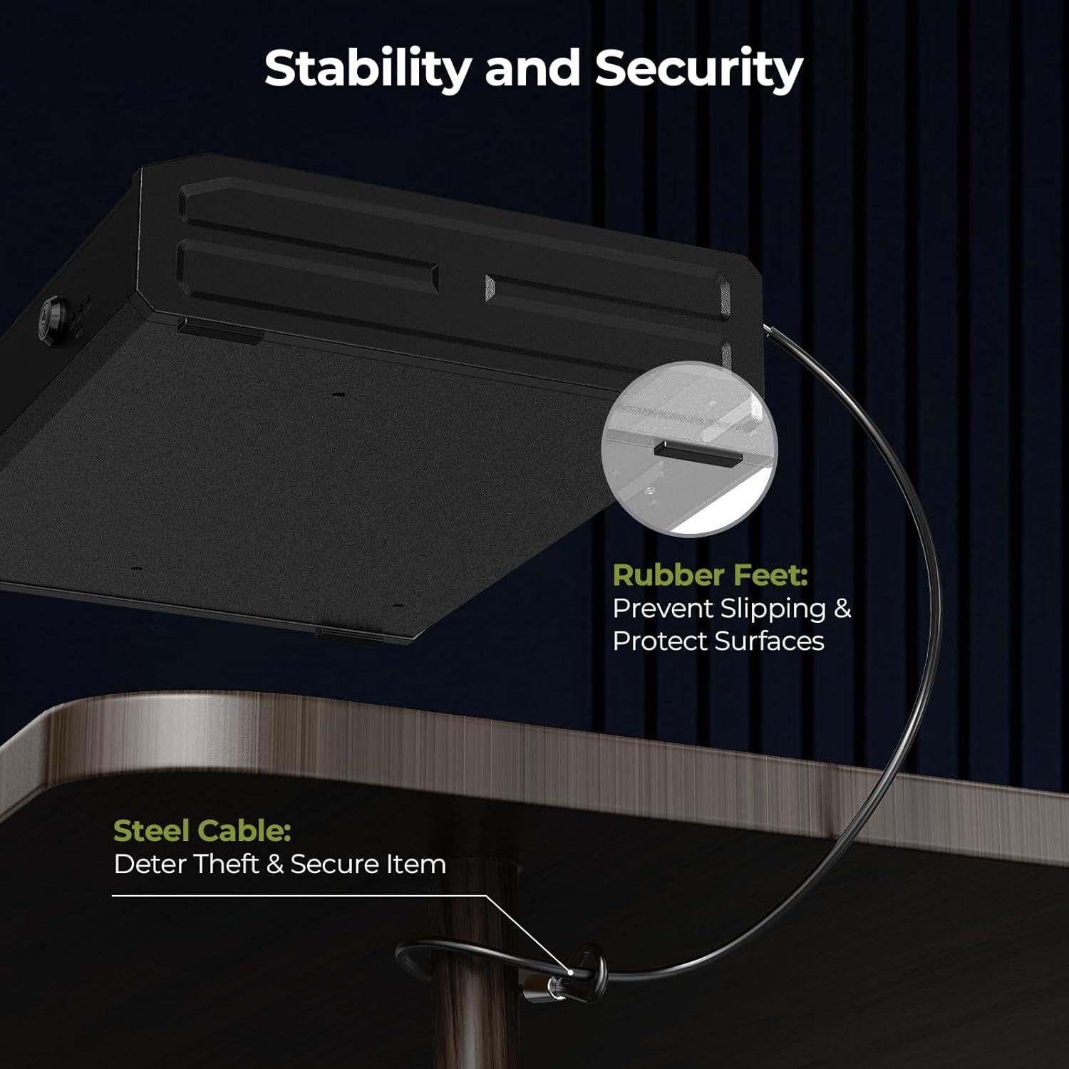 Caja Fuerte Biometrica ONNAIS Grande para Pistolas con Luz