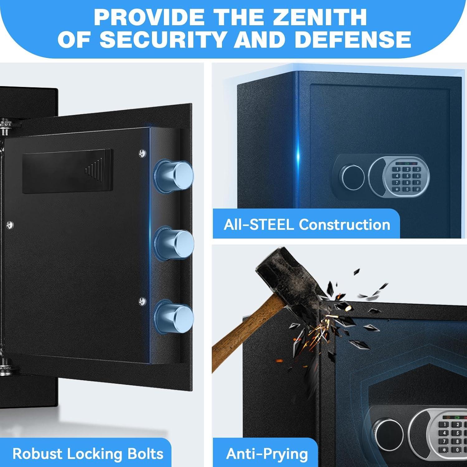 Caja Fuerte Pequeña ToruKeep 1.8 Pies Cúbicos Antirrobo