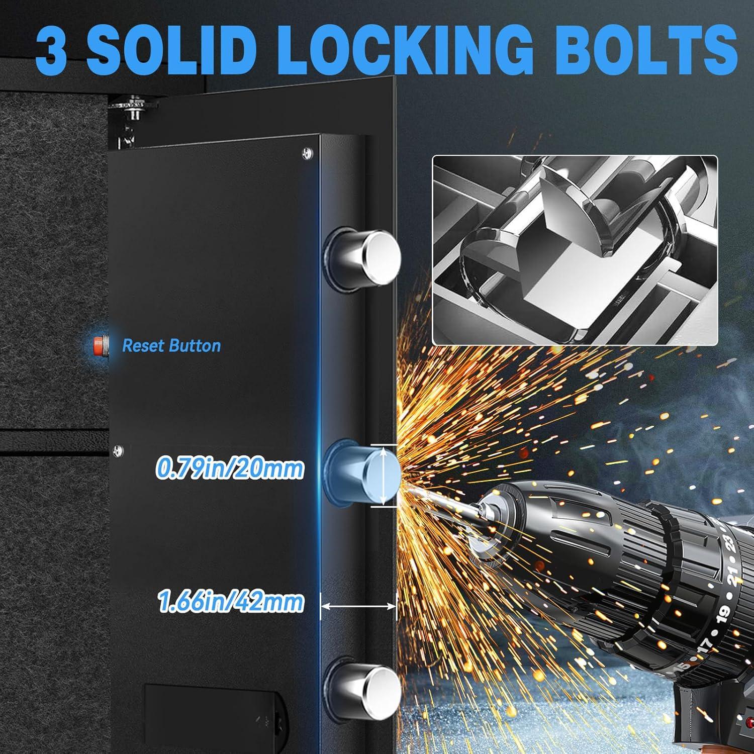 Caja Fuerte Pequeña ToruKeep 1.8 Pies Cúbicos Antirrobo