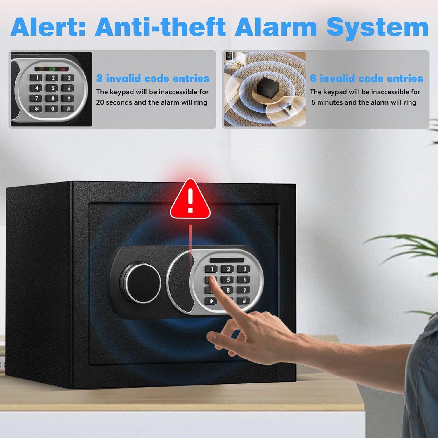 Caja Fuerte Pequeña ToruKeep 1.8 Pies Cúbicos Antirrobo