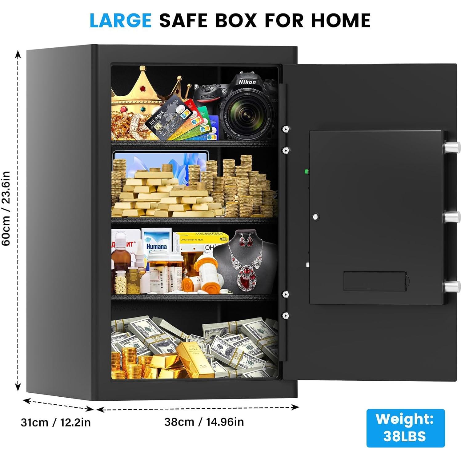 Caja Fuerte Digital Bukumo 5 Pies Cúbicos a Prueba de Fuego