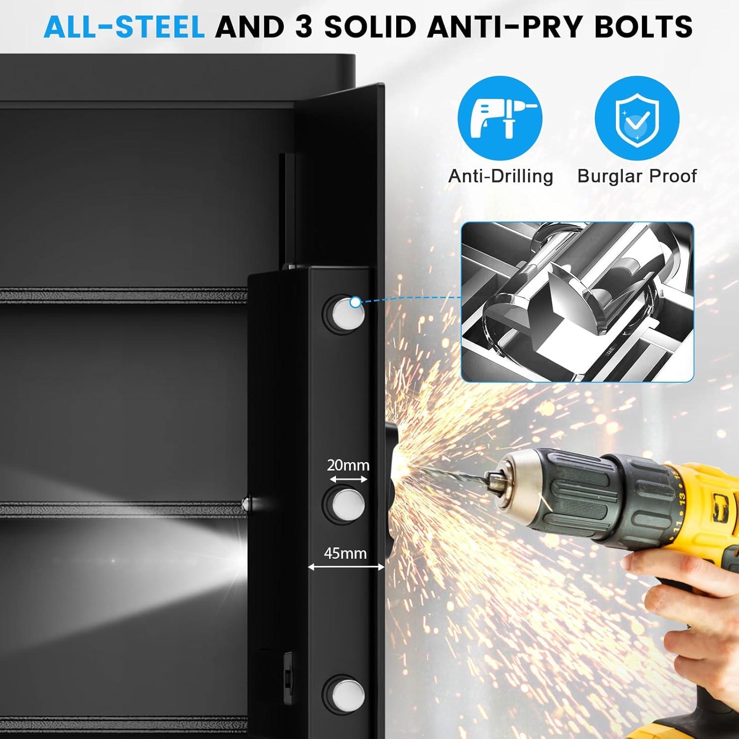 Caja Fuerte Digital Bukumo 5 Pies Cúbicos a Prueba de Fuego