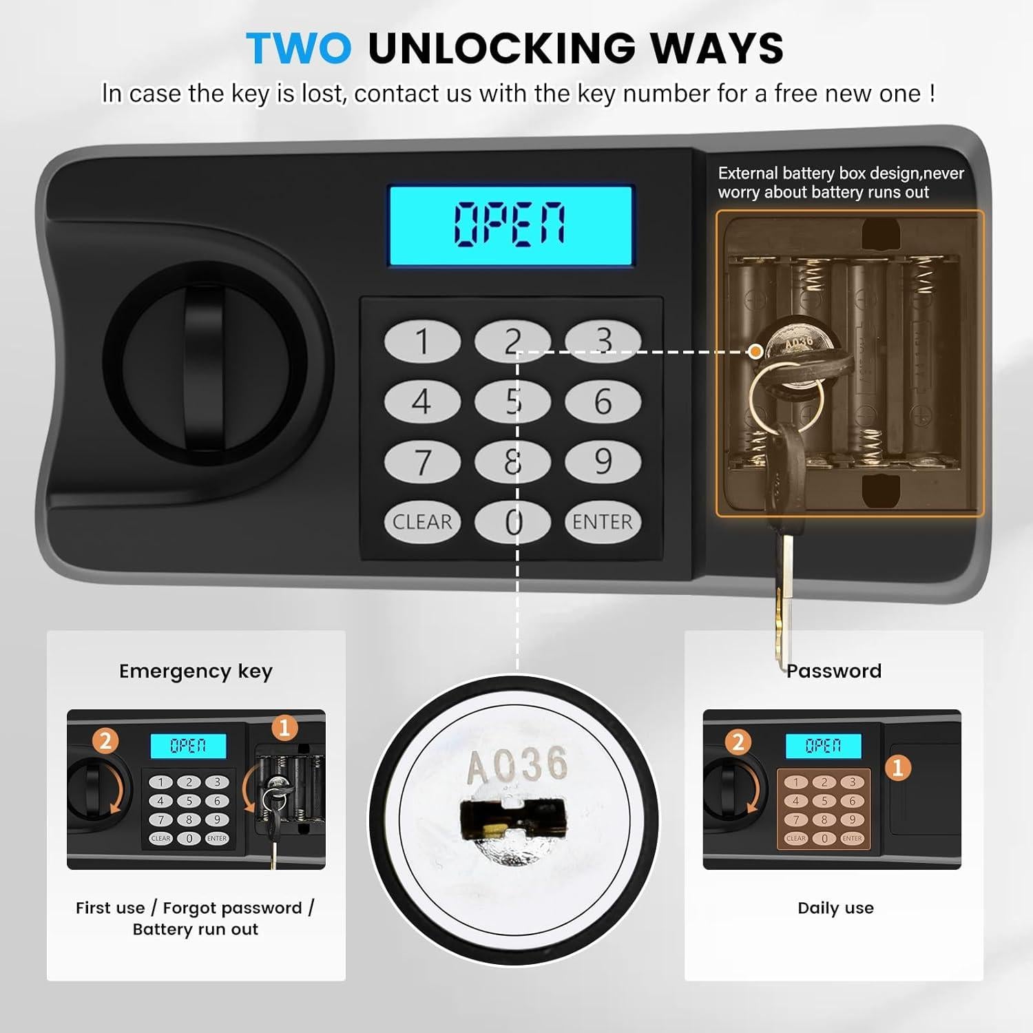 Caja Fuerte Digital Bukumo 5 Pies Cúbicos a Prueba de Fuego