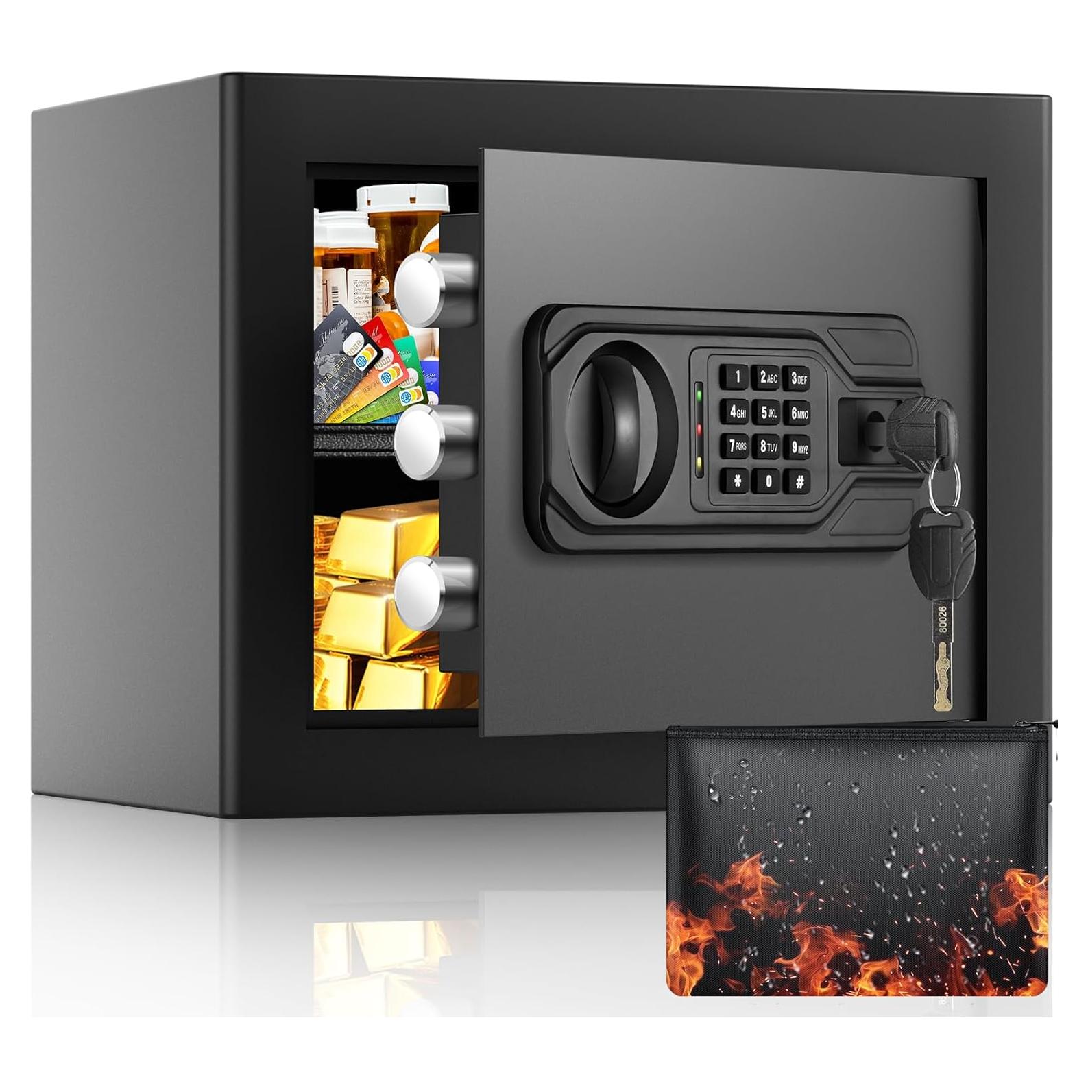 Caja Fuerte Digital Thmosz 1.2 Pies Cúbicos con Alarma