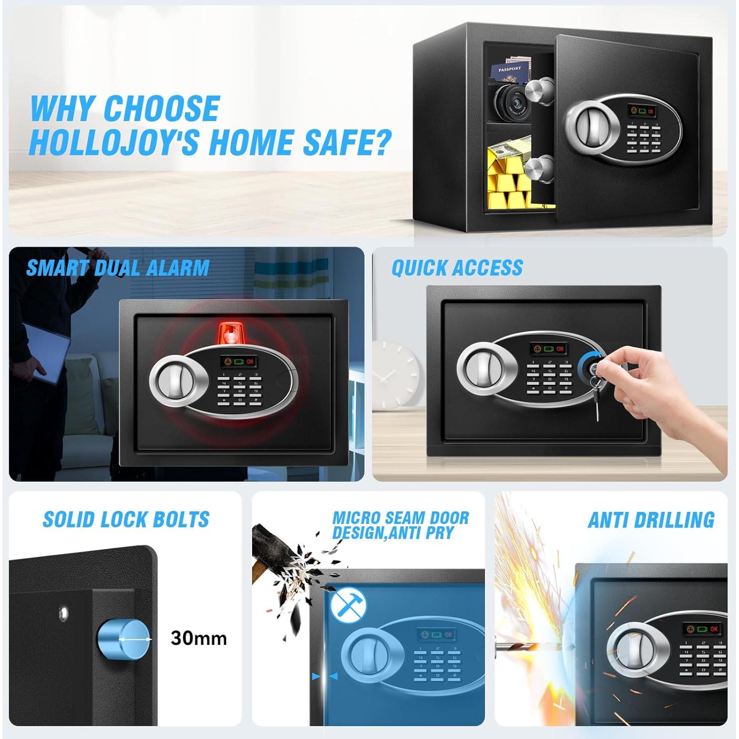 Caja Fuerte HOLOJOY 1.8 Pies Cúbicos Resistente al Fuego