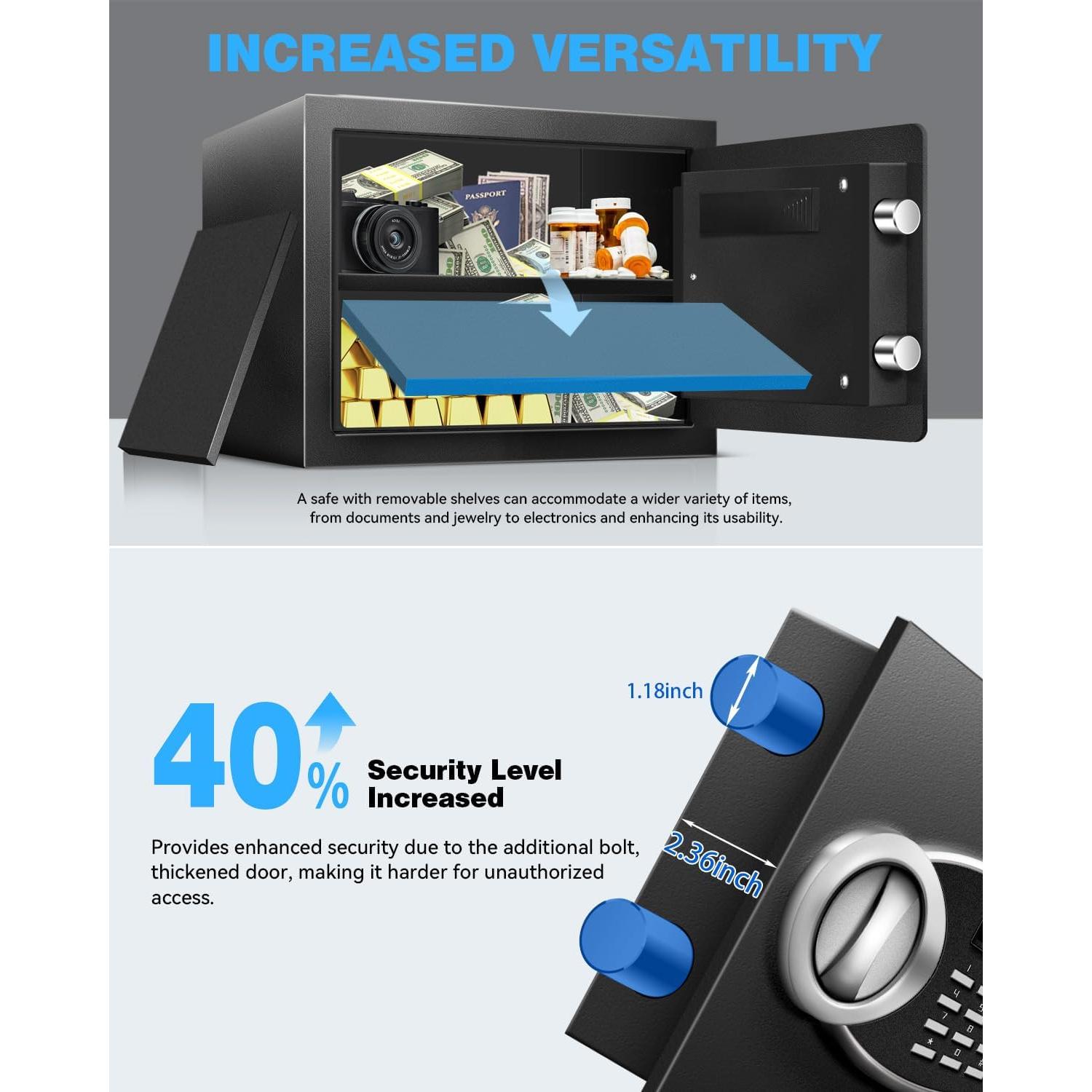 Caja Fuerte HOLOJOY 1.8 Pies Cúbicos Resistente al Fuego