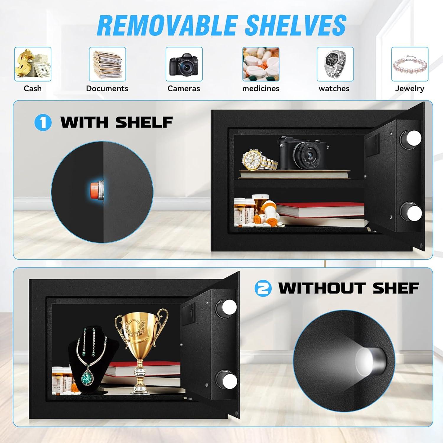 Caja Fuerte HOLOJOY 1.8 Pies Cúbicos Resistente al Fuego