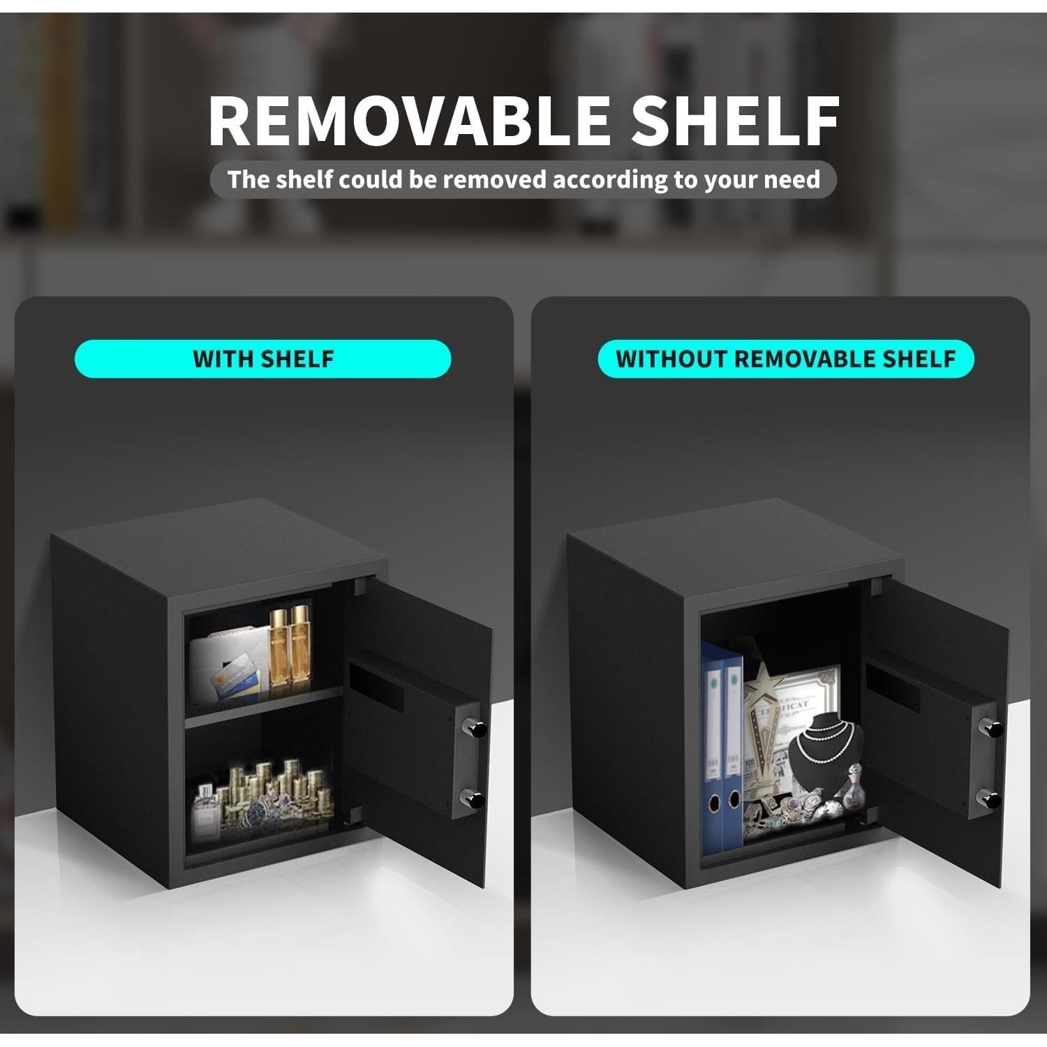 Caja de Seguridad AEGIS 1.2 pies³ a Prueba de Fuego con Huella Digital