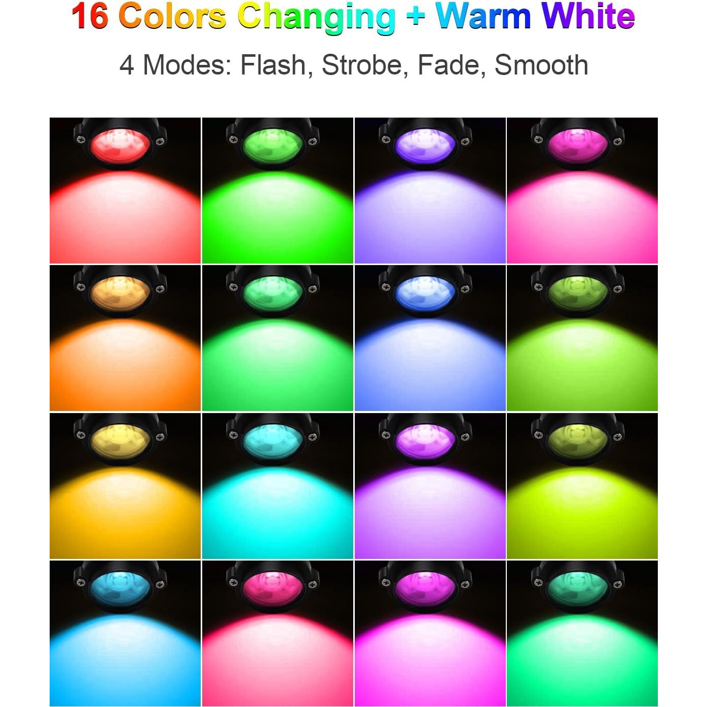 Foco LED RGBW ZUCKEO 10W Control Remoto 1 Paquete