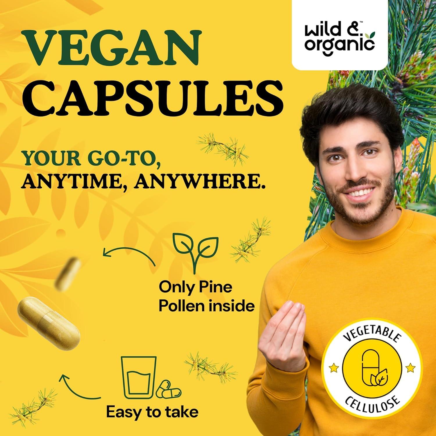 Cápsulas de Polen de Pino Silvestre Orgánico 1000 mg - 60 Unidades