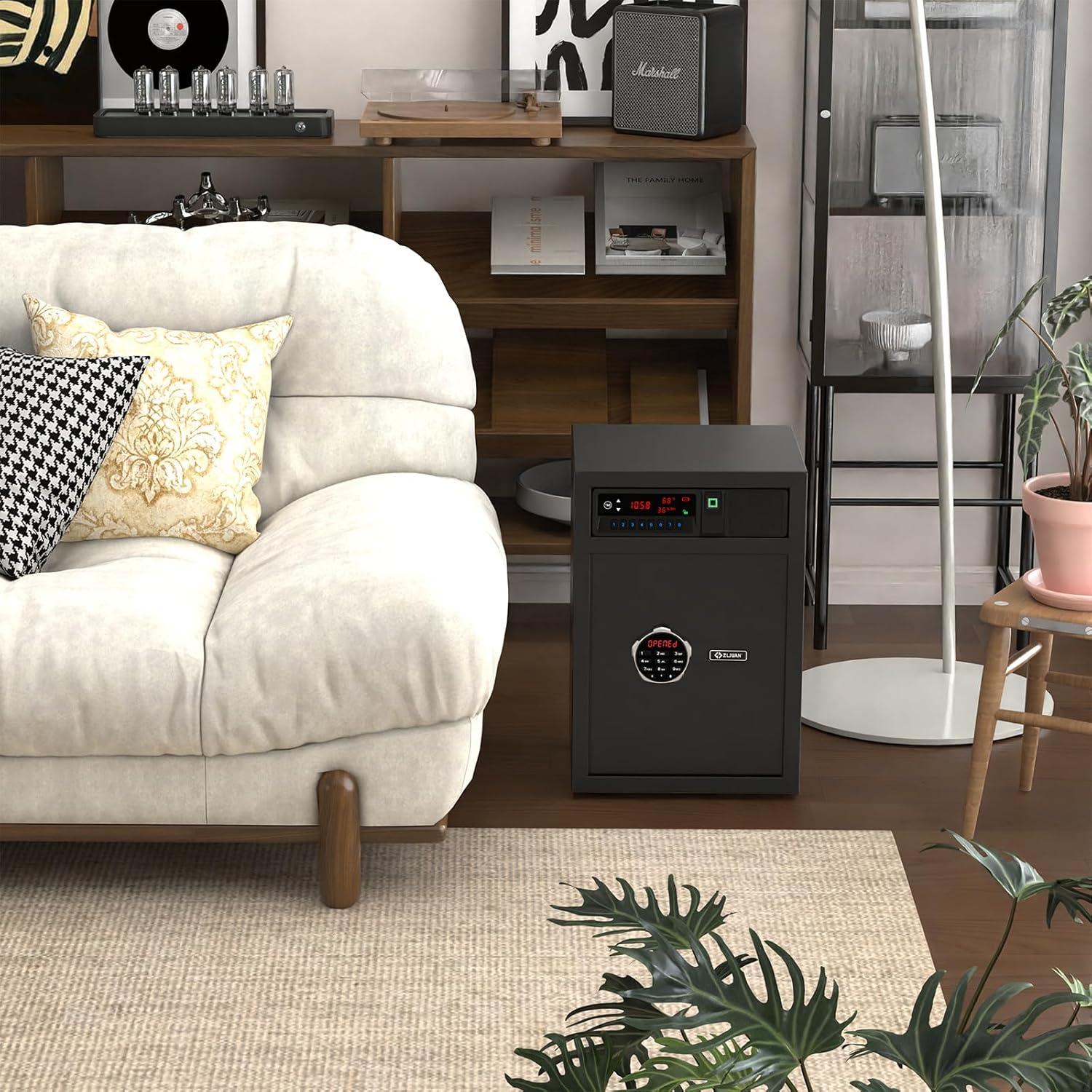 Caja Fuerte Biométrica Z ZLJUAN Doble Capa 2 Pies Cúbicos