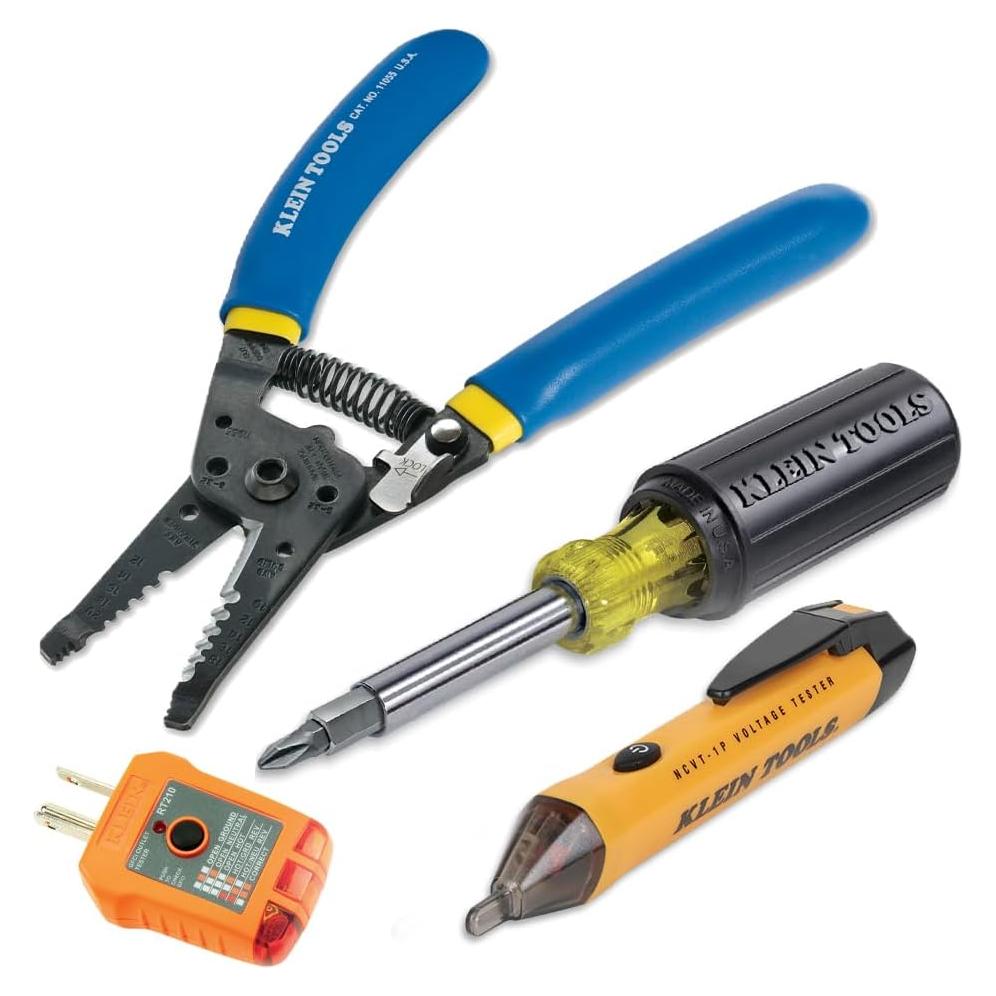 Kit de Herramientas Klein 80018P 4 Piezas Eléctricas Residenciales