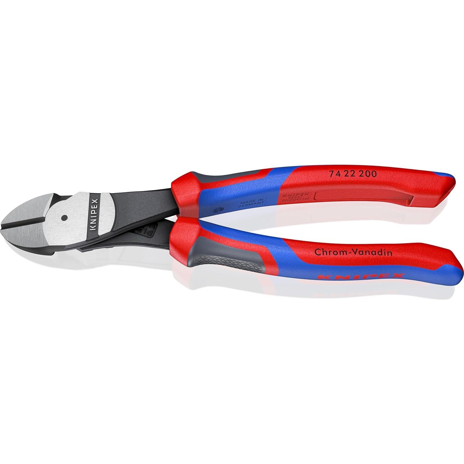 Cortador Diagonal KNIPEX 74 22 200 20.32 cm Angulado Ergonómico
