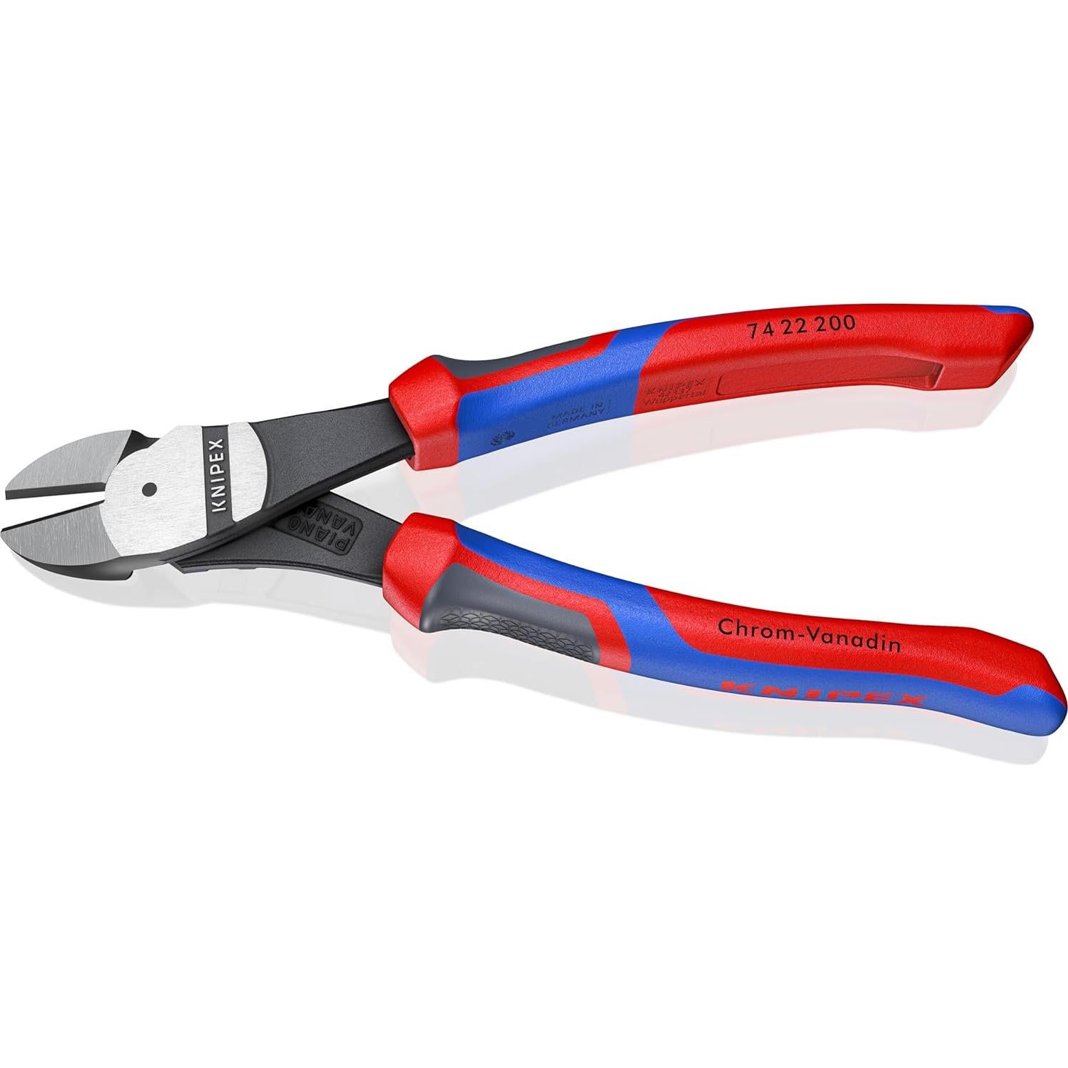 Cortador Diagonal KNIPEX 74 22 200 20.32 cm Angulado Ergonómico