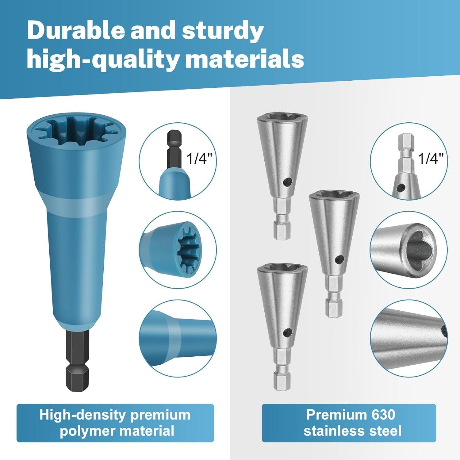 Juego de herramientas de torsión de alambre Ywmoml 4 piezas 6.35 mm