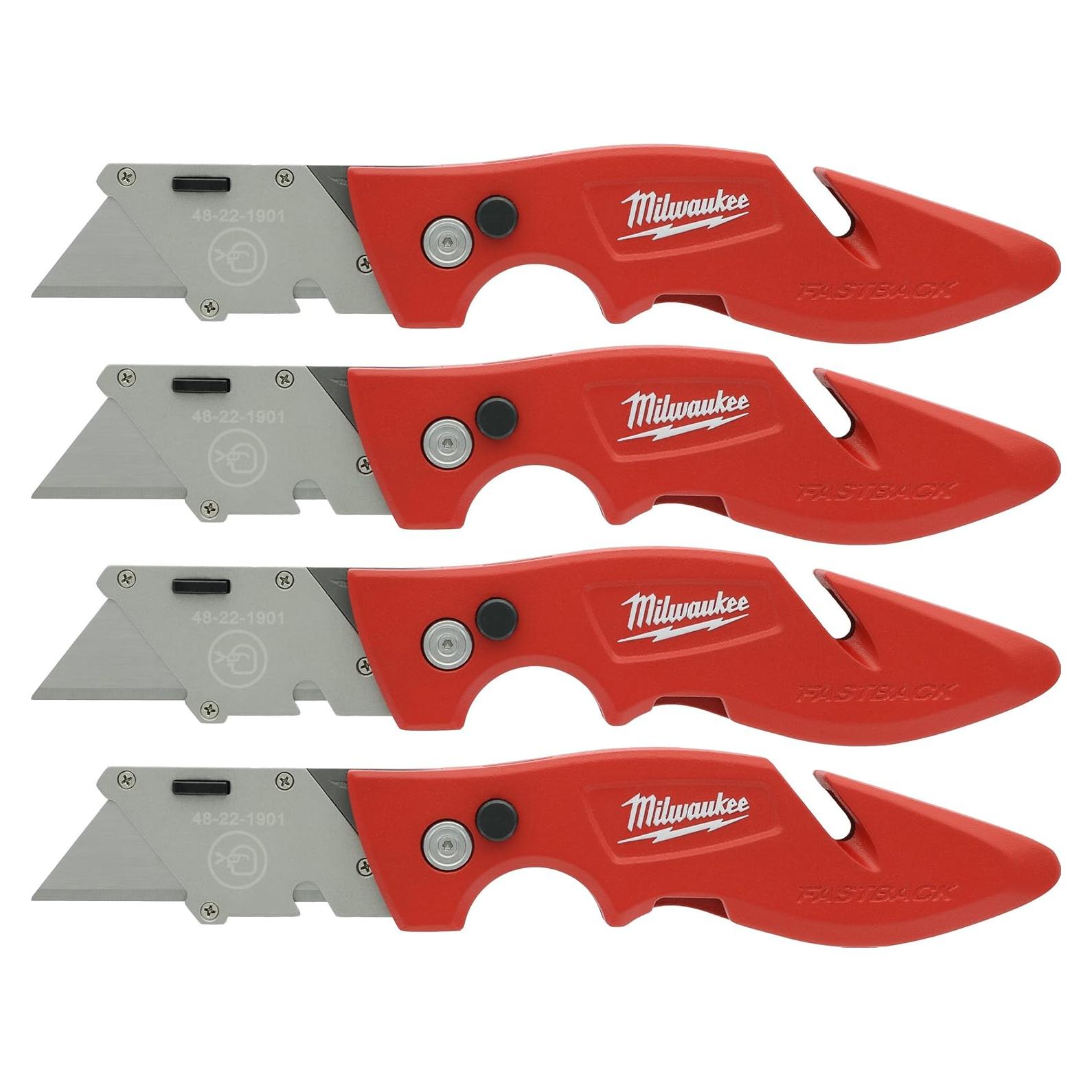 Cuchillo Utility Retráctil Milwaukee 48-22-1901 - Juego de 4