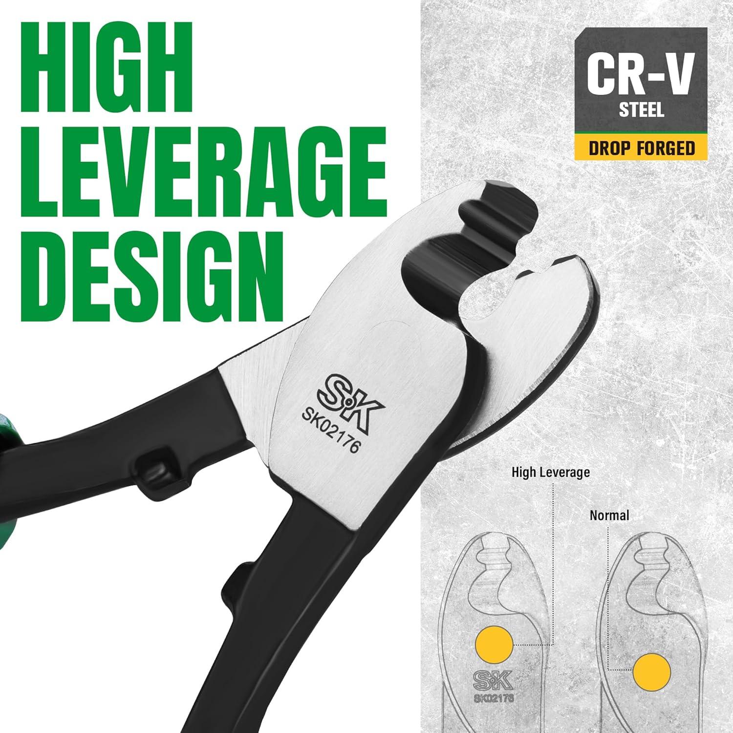 Cortador de Cable 3 en 1 SK - Aluminio, Cobre, 6.6 mm