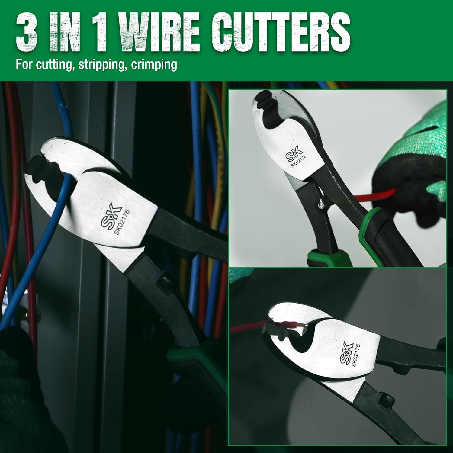 Cortador de Cable 3 en 1 SK - Aluminio, Cobre, 6.6 mm