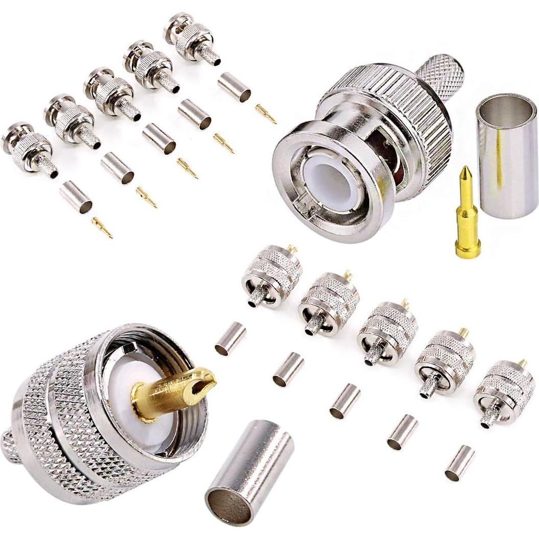 Kit de Herramientas Coaxiales Swpeet 14 Pcs con Crimpadora