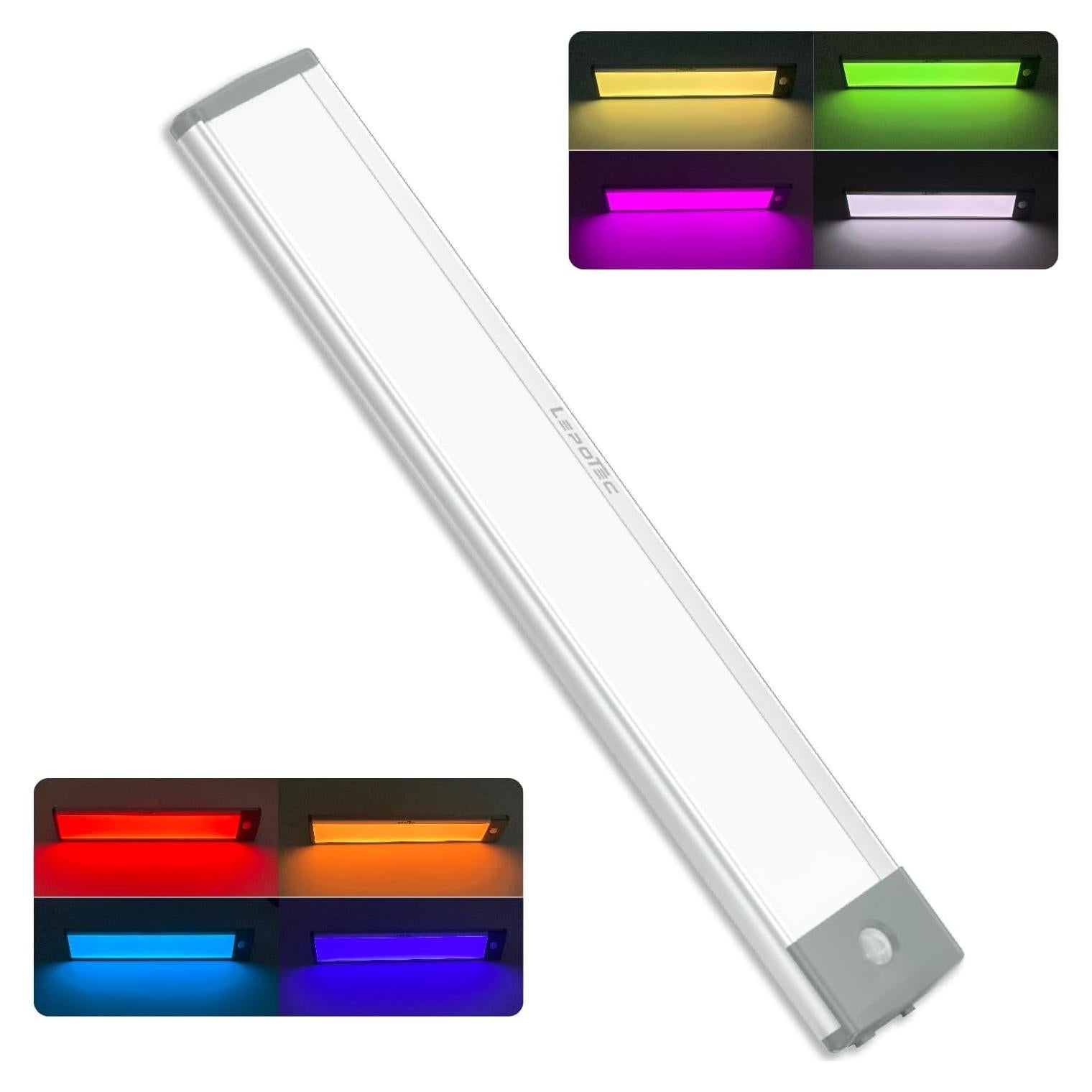 Luz Magnética Inalámbrica LEPOTEC RGB Regulable 2200mAh