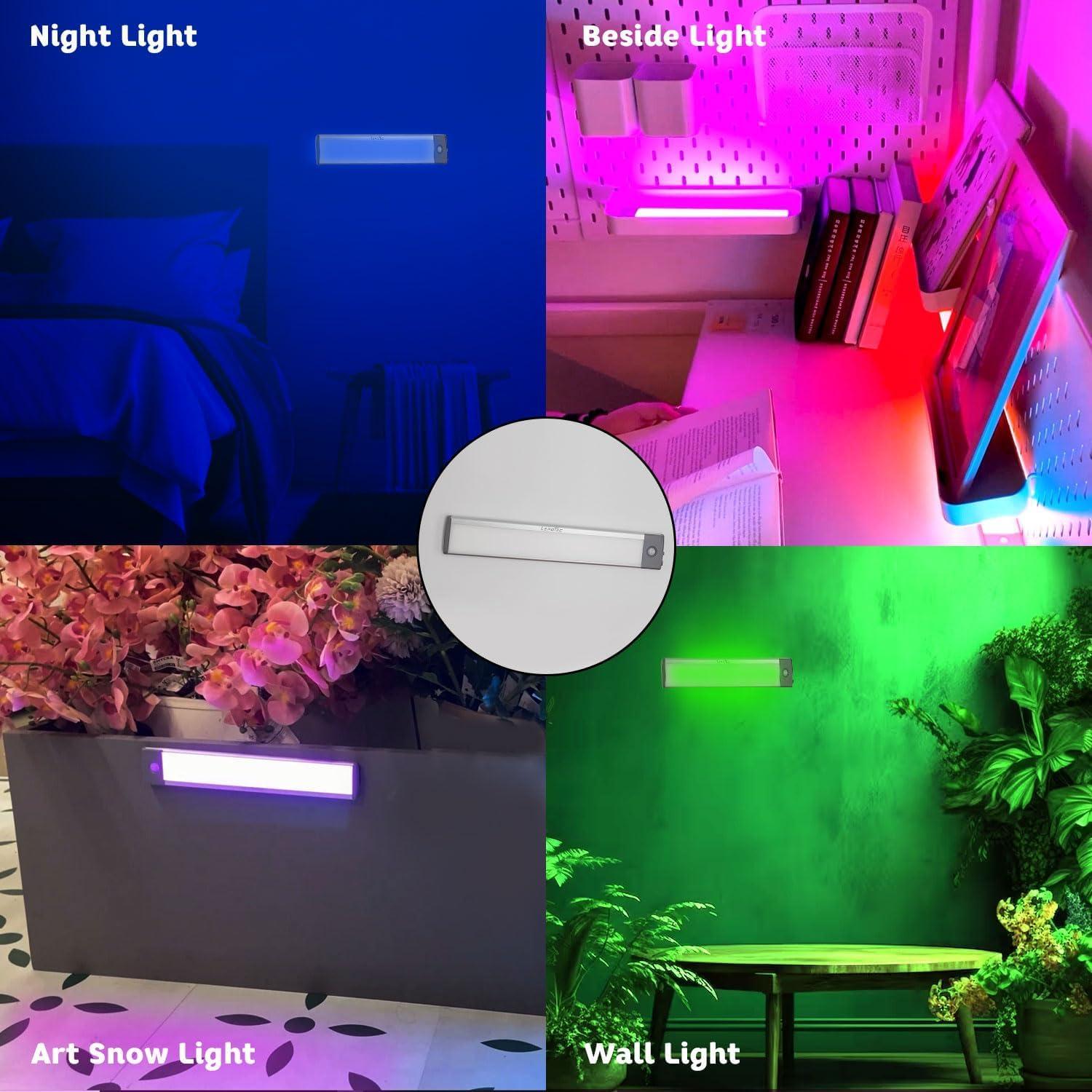 Luz Magnética Inalámbrica LEPOTEC RGB Regulable 2200mAh