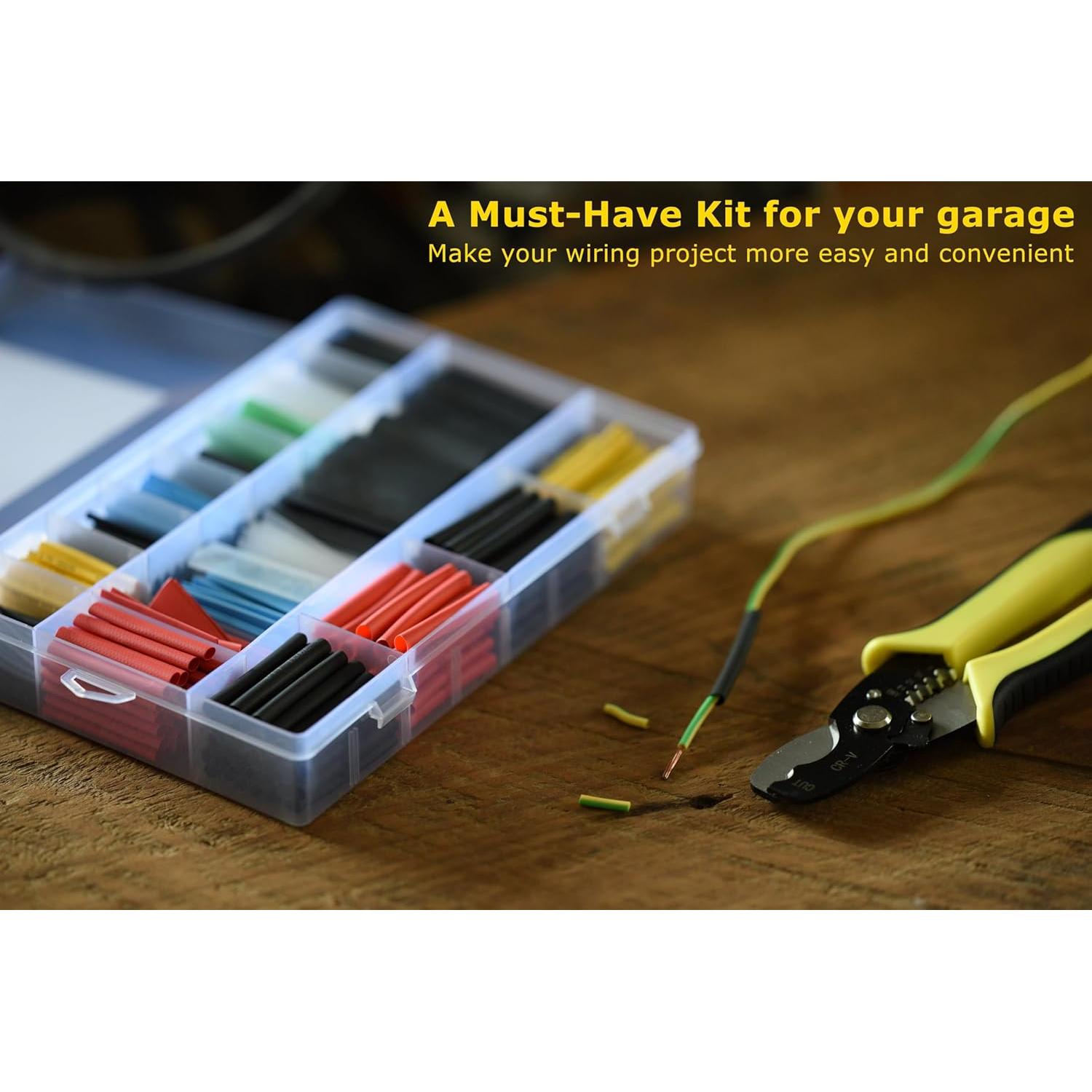 Kit de Tubos Termocontraíbles Ginsco 670 Piezas 2:1