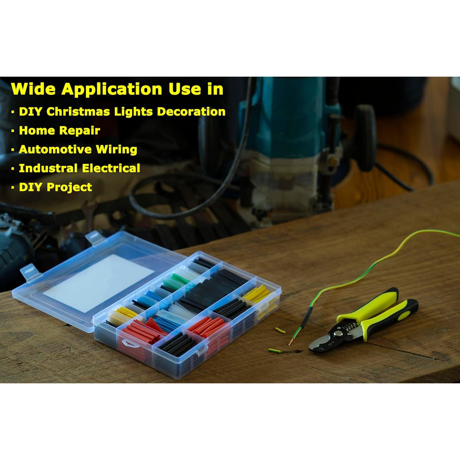 Kit de Tubos Termocontraíbles Ginsco 670 Piezas 2:1