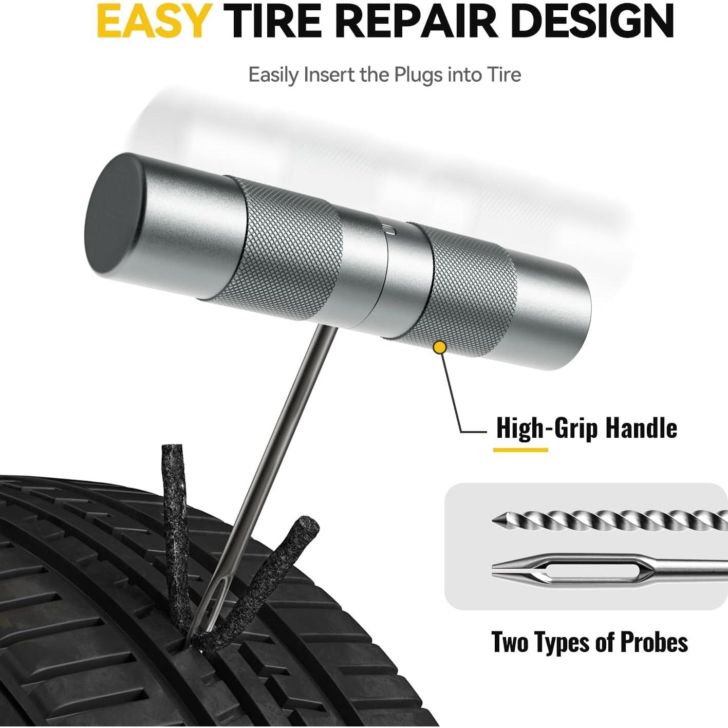 Kit de Reparación de Neumáticos Compacto AUTOWN CTRT36 68 Piezas