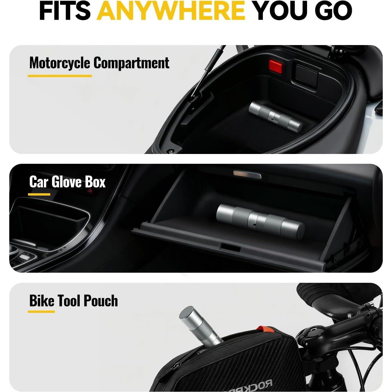 Kit de Reparación de Neumáticos Compacto AUTOWN CTRT36 68 Piezas