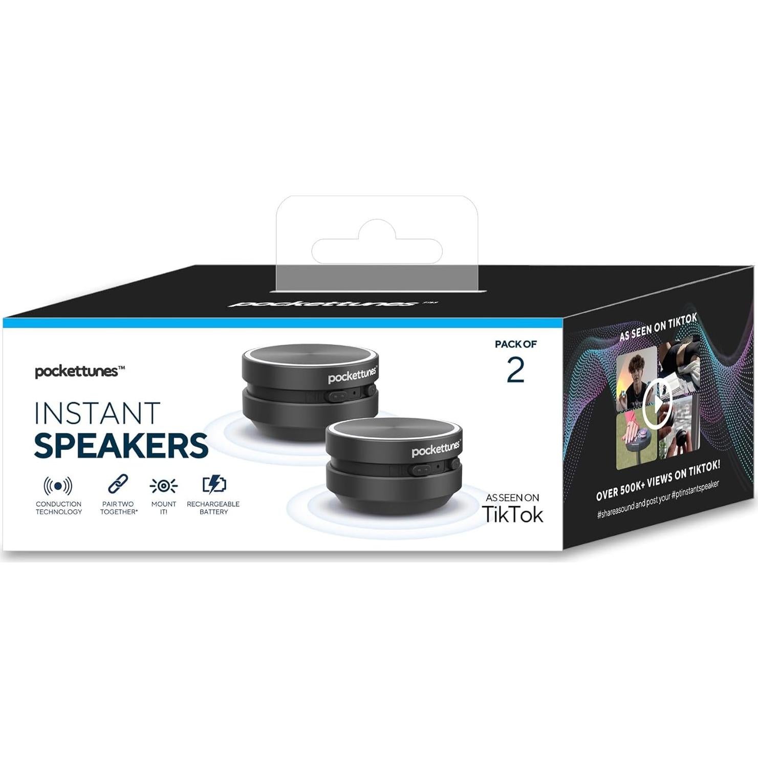 Altavoces Bluetooth PocketTunes DP Audio Video - 2 Unidades