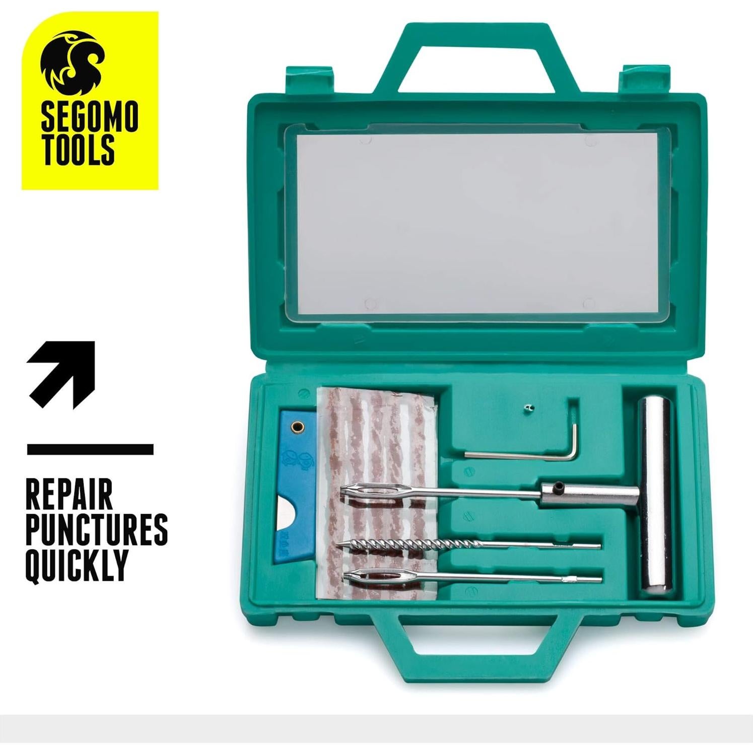 Kit de Reparación de Neumáticos Segomo Tools 10 Piezas