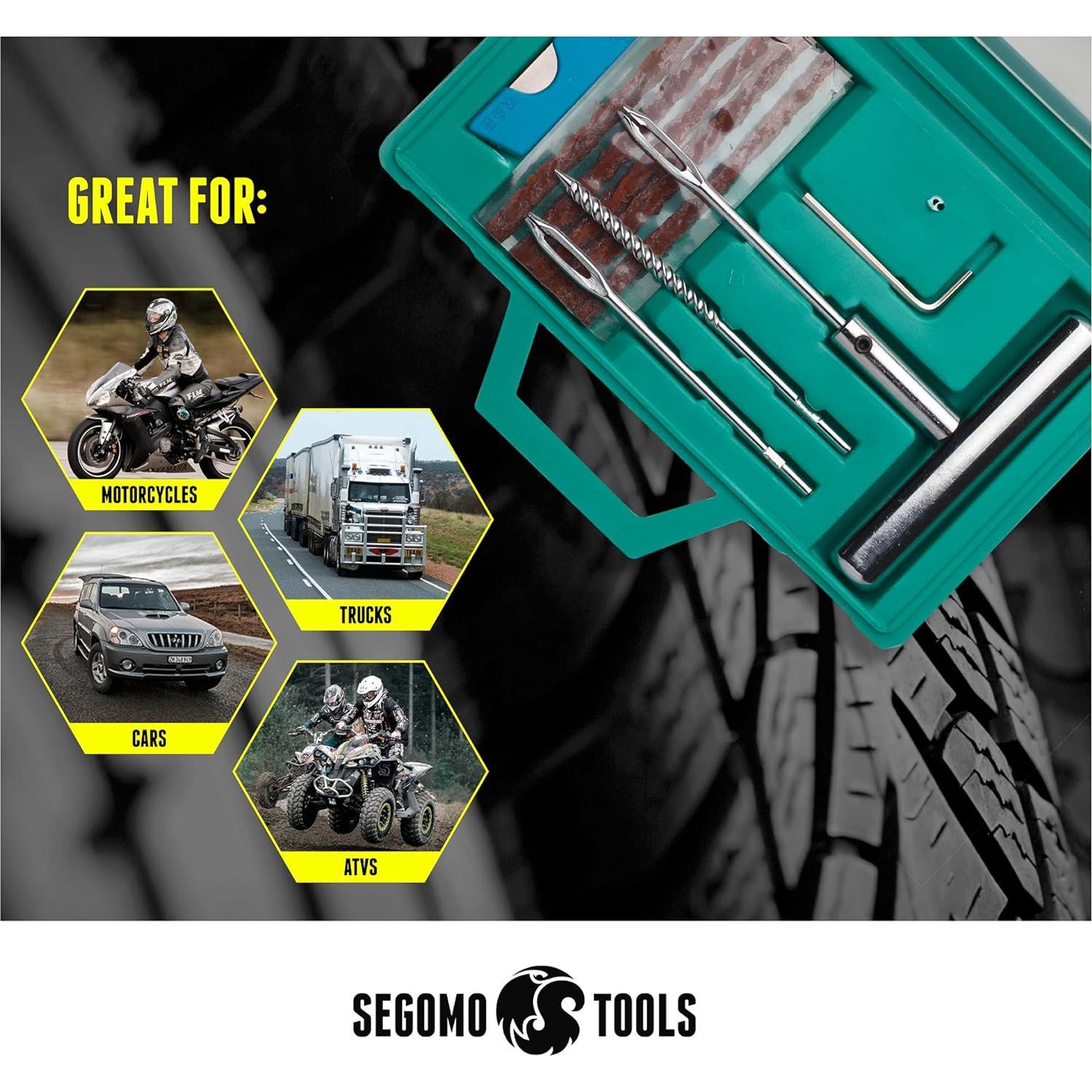 Kit de Reparación de Neumáticos Segomo Tools 10 Piezas